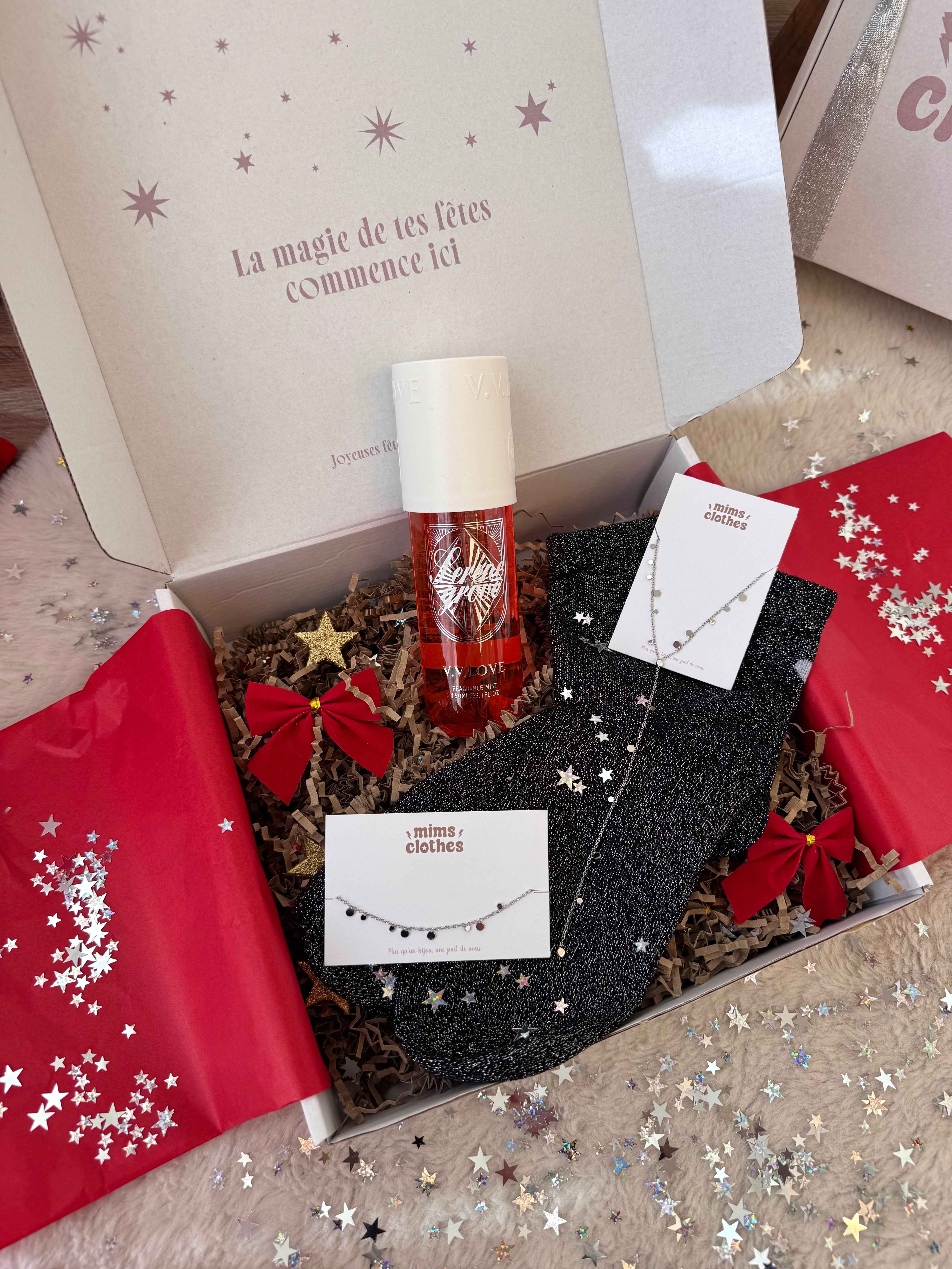 COFFRET NOEL DORÉ OU ARGENTÉ ( 4 cadeaux )