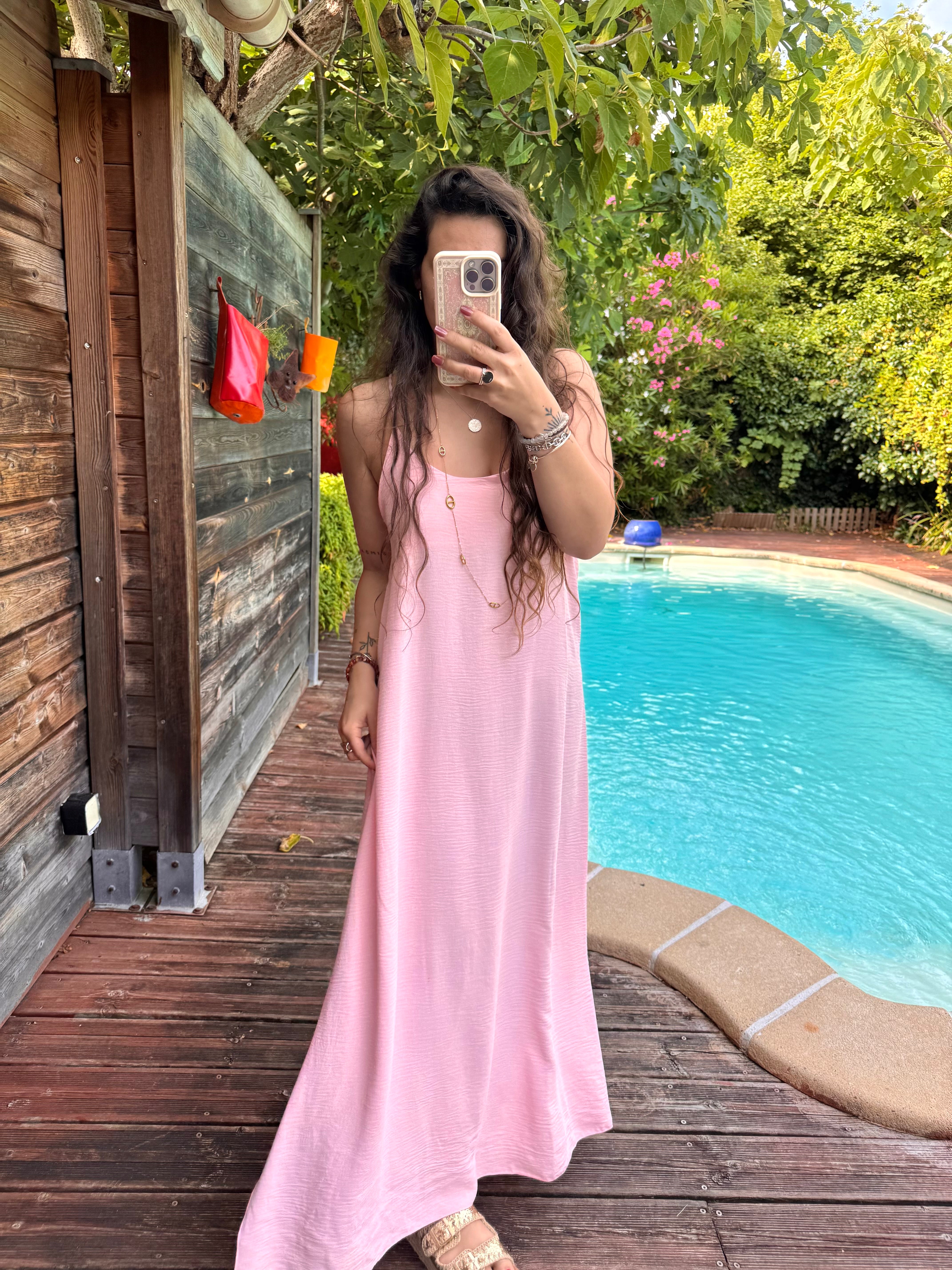 ROBE FLUIDE ROSE