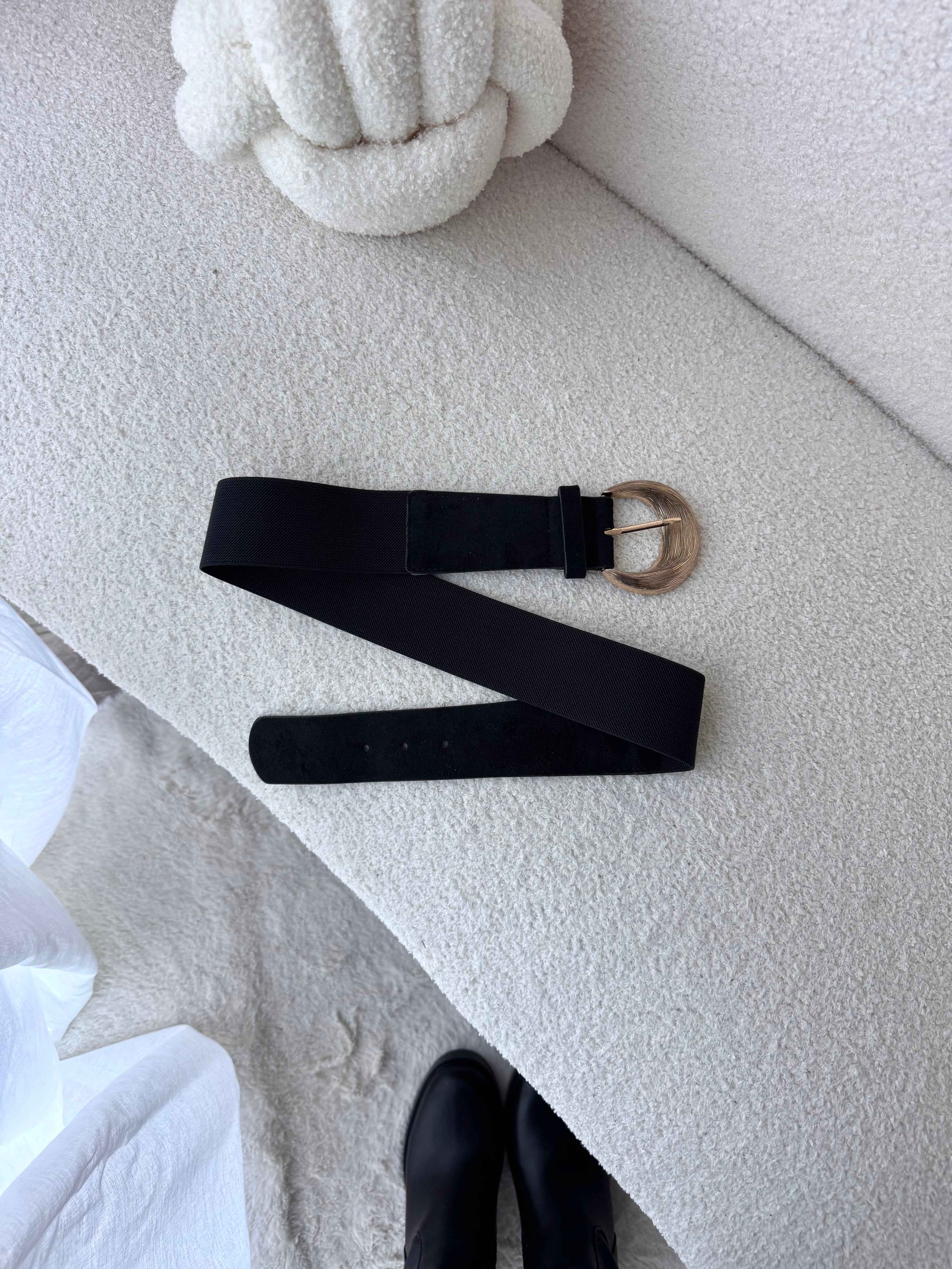 CEINTURE NOIR BOUCLE