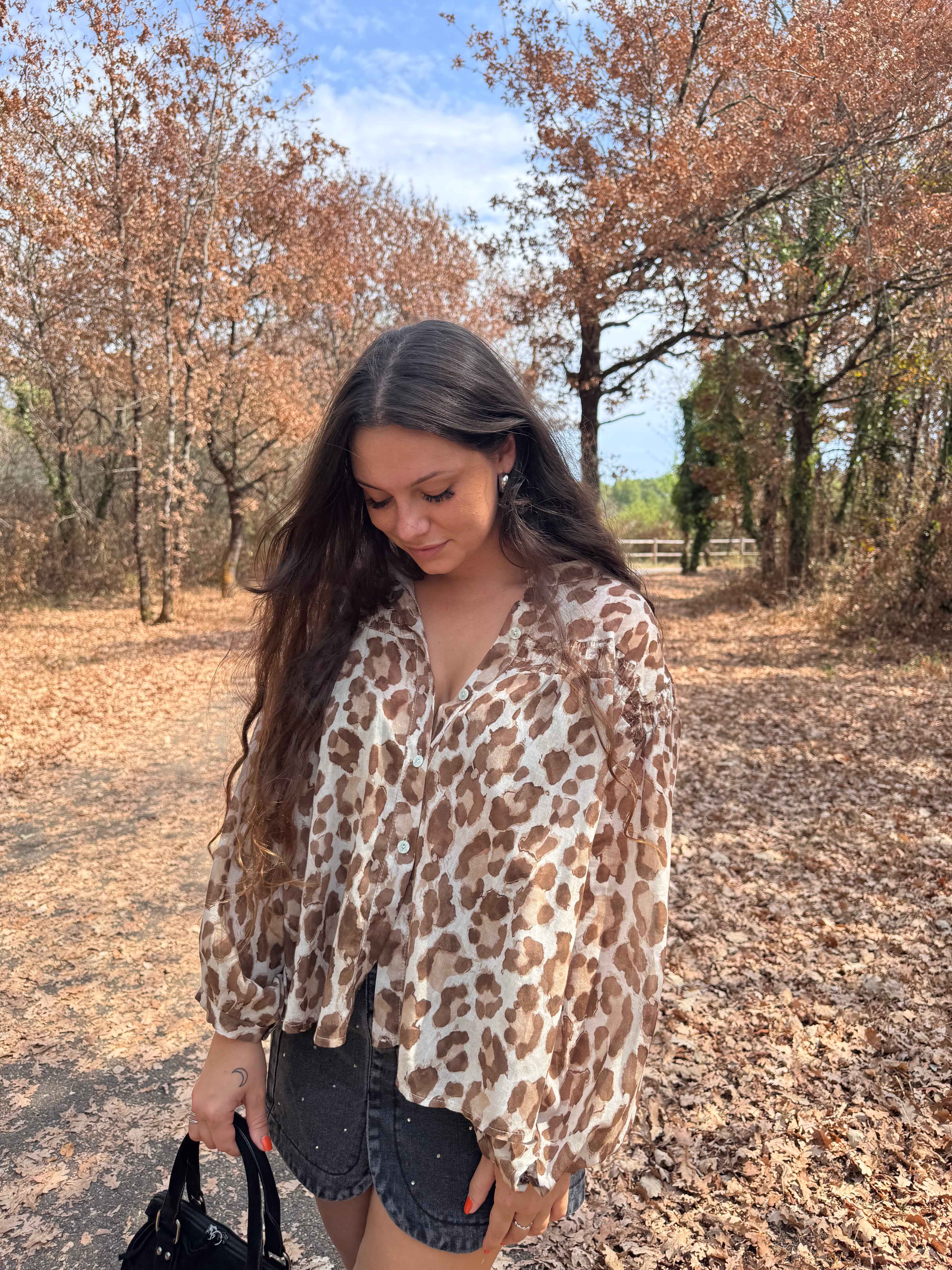 BLOUSE FLUIDE LÉOPARD