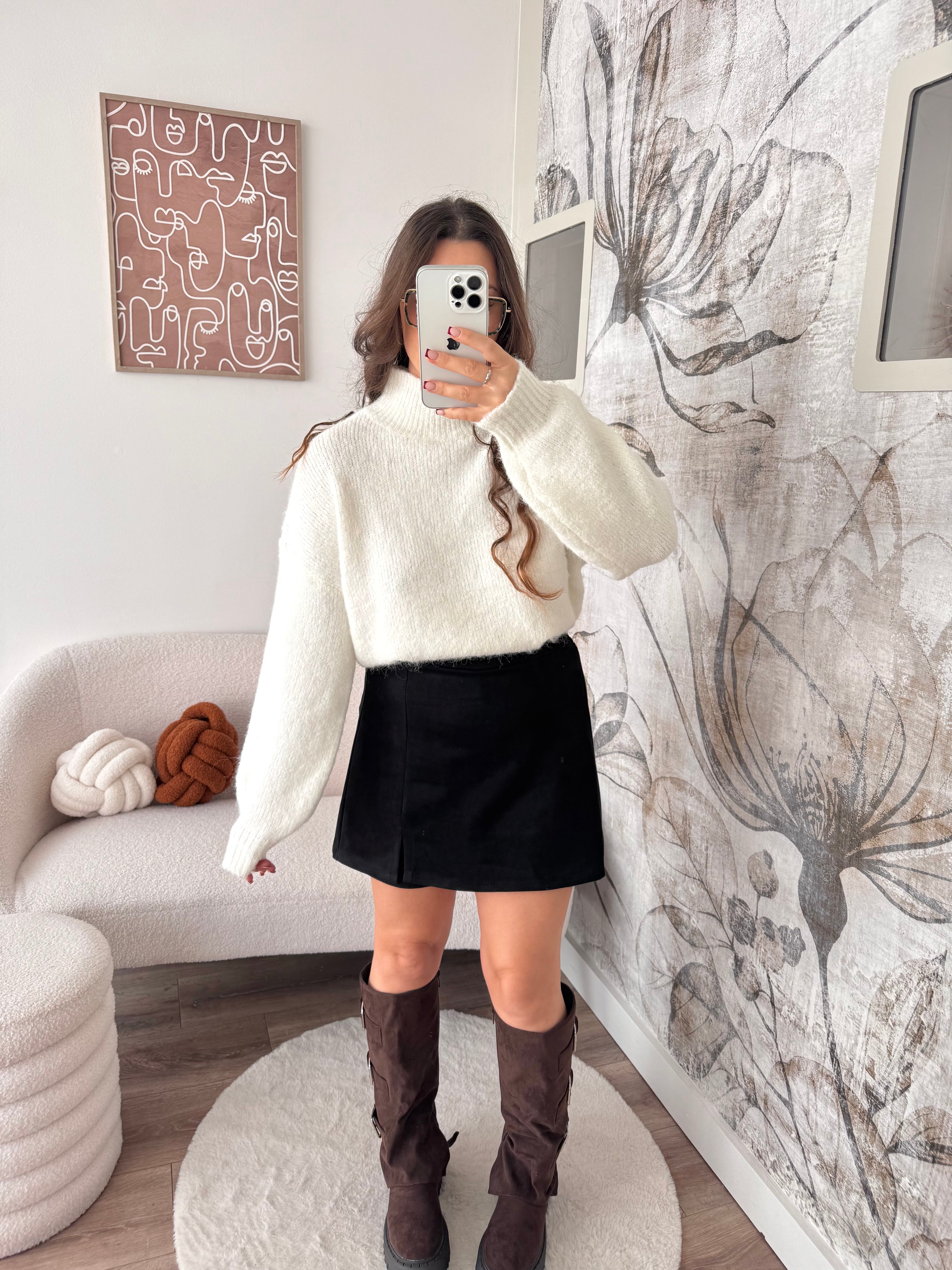 JUPE/SHORT NOIR