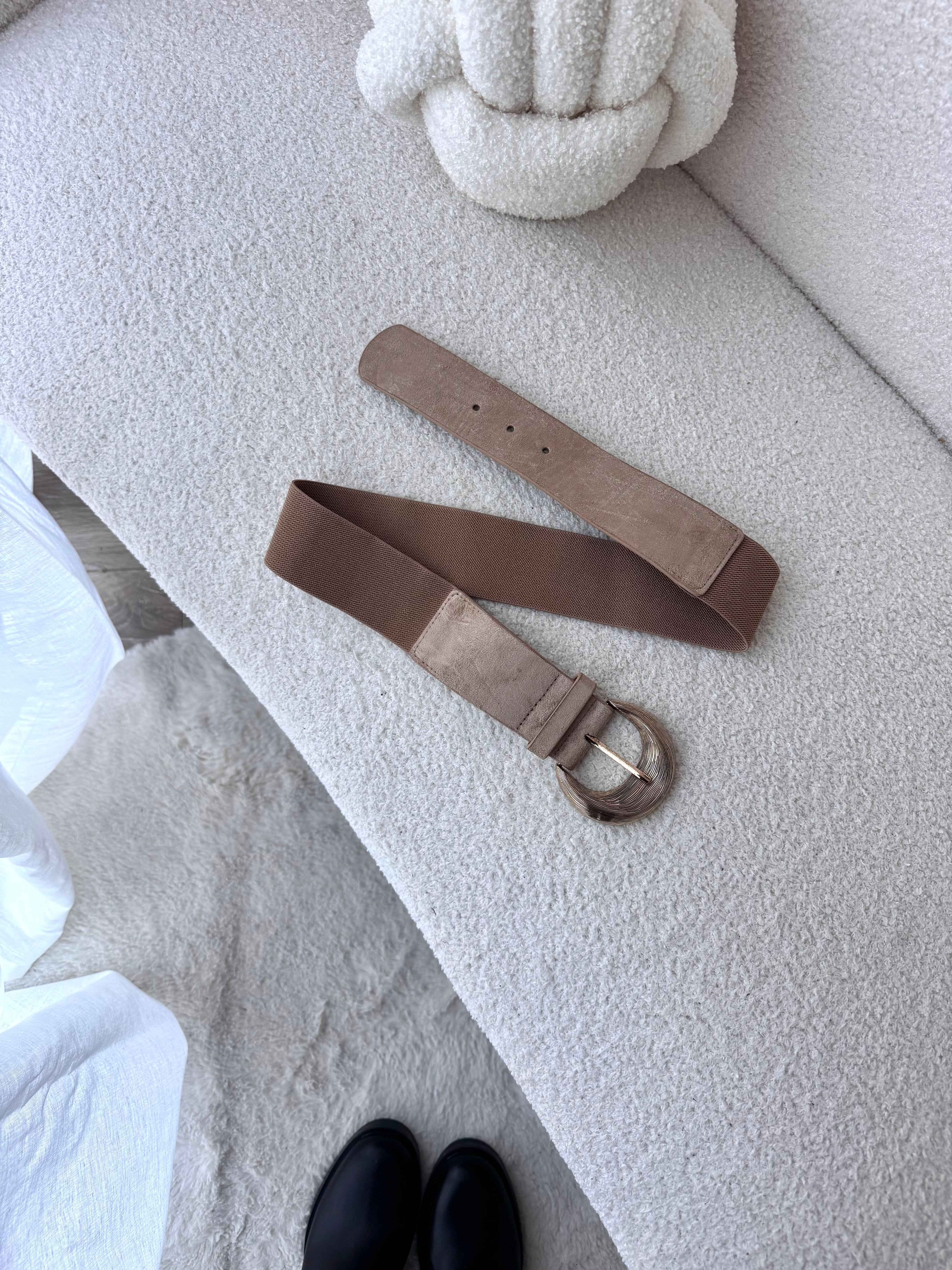 CEINTURE BOUCLE BEIGE