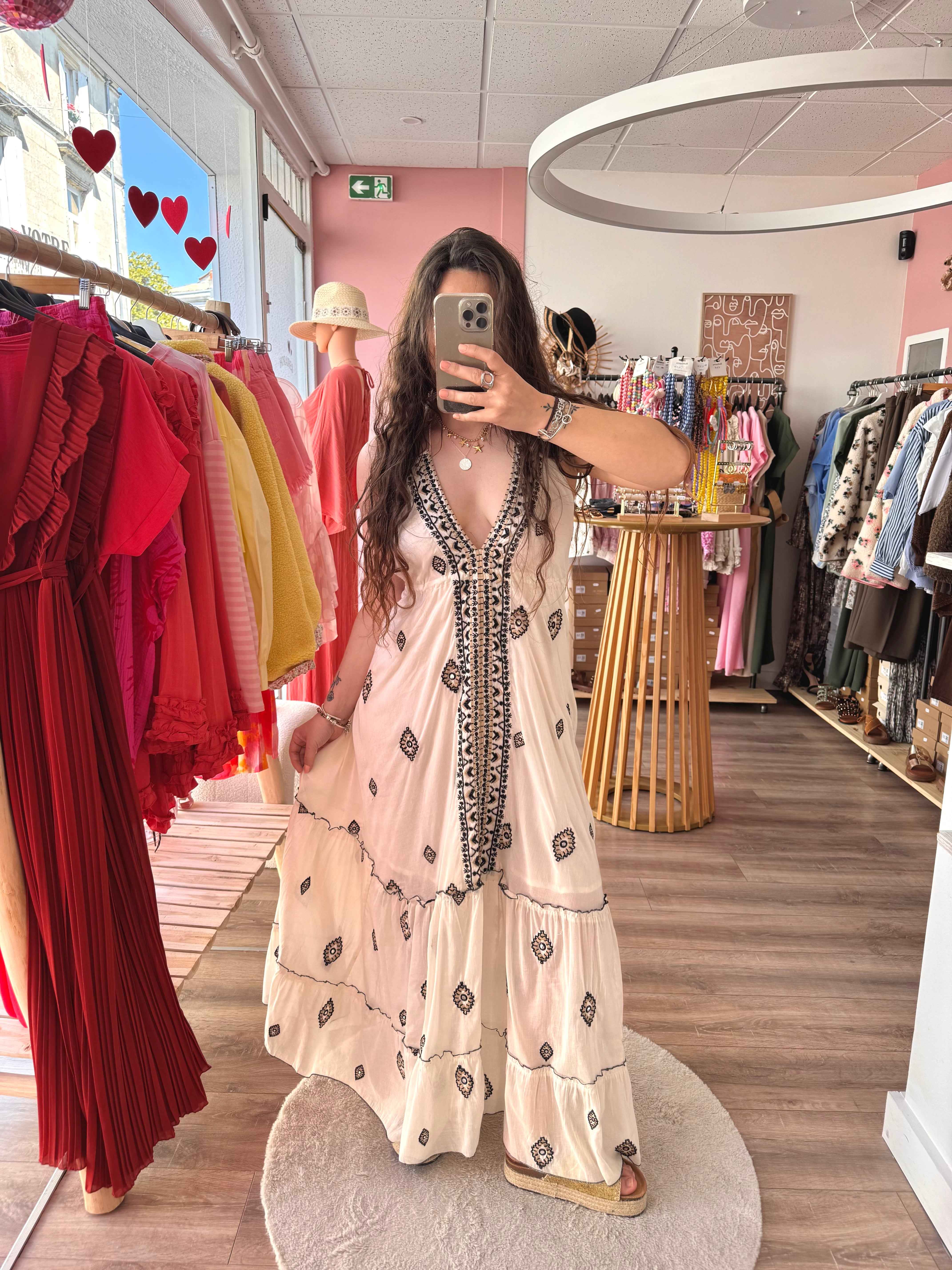 ROBE ŒIL BLANCHE DOS NU