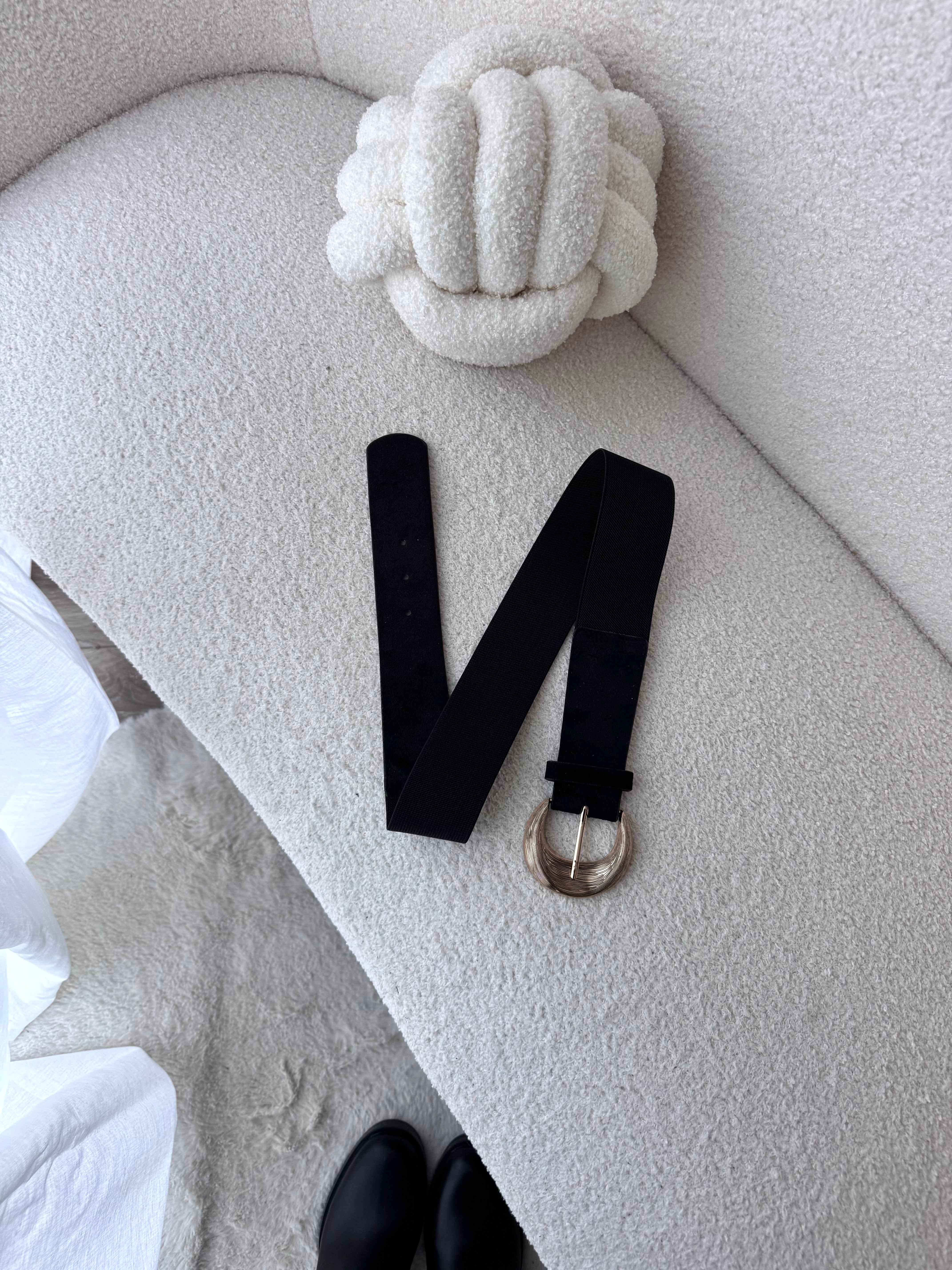 CEINTURE NOIR BOUCLE