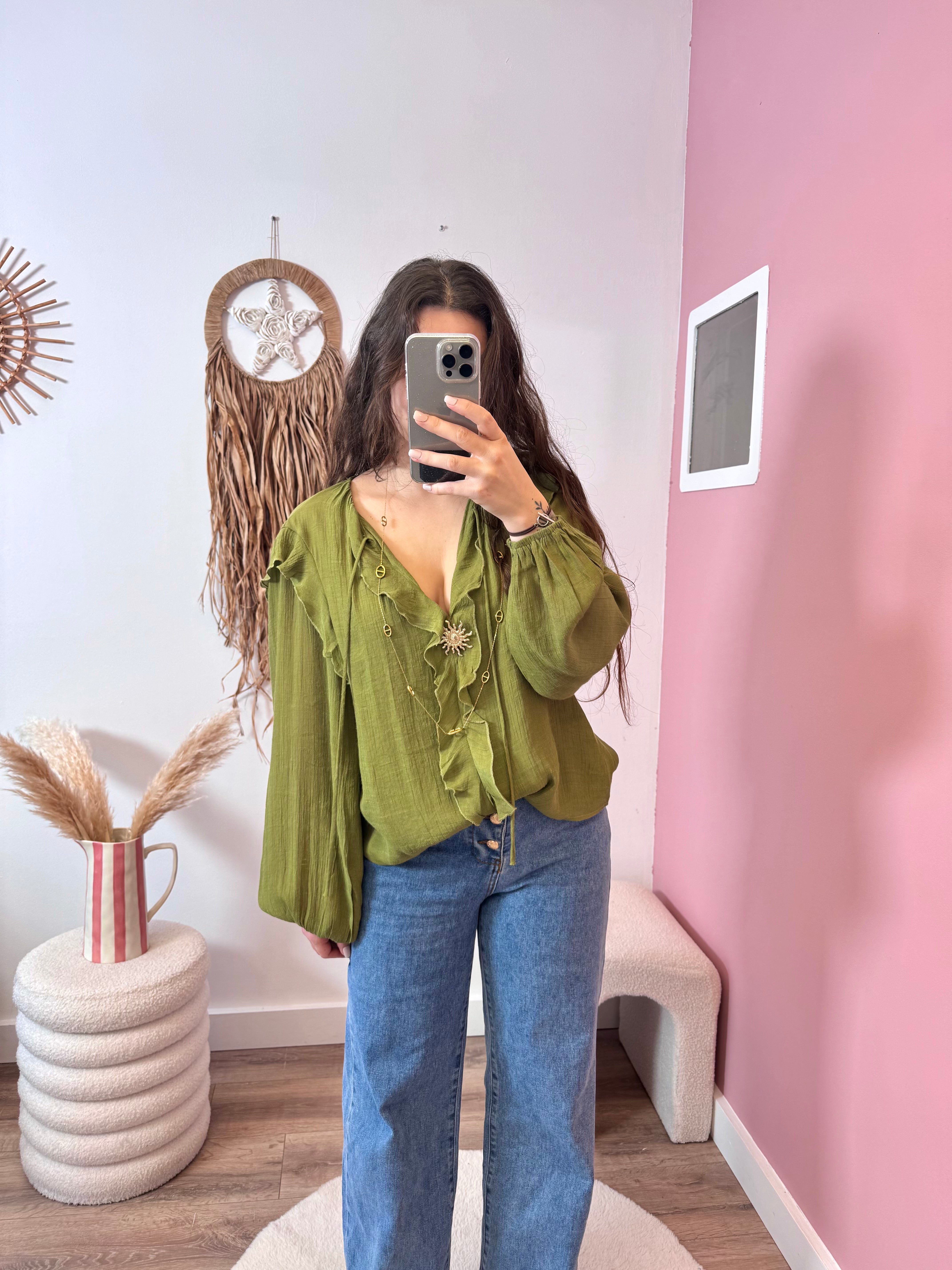 BLOUSE OLIVE