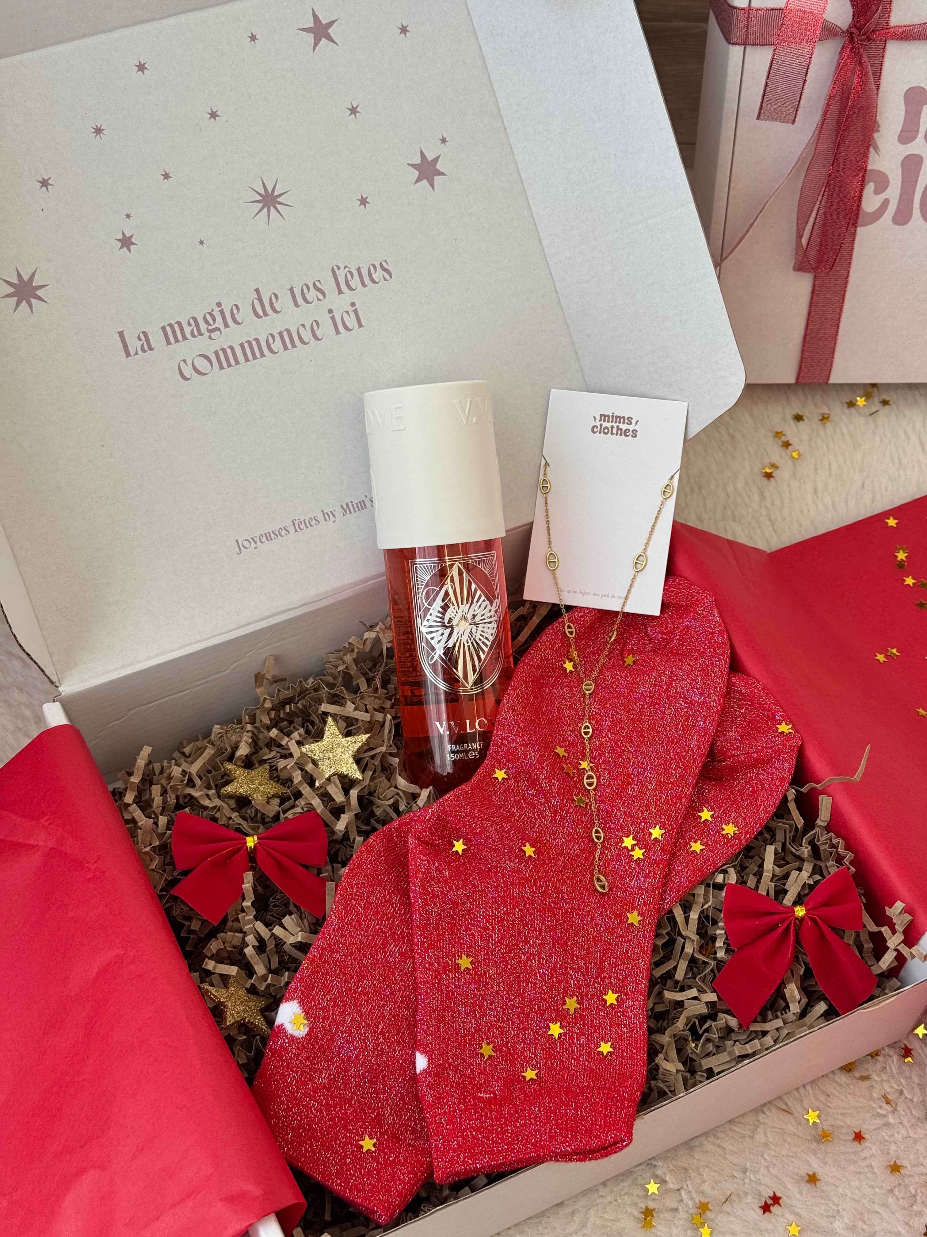 COFFRET NOEL DORÉ OU ARGENTÉ ( 3 cadeaux )