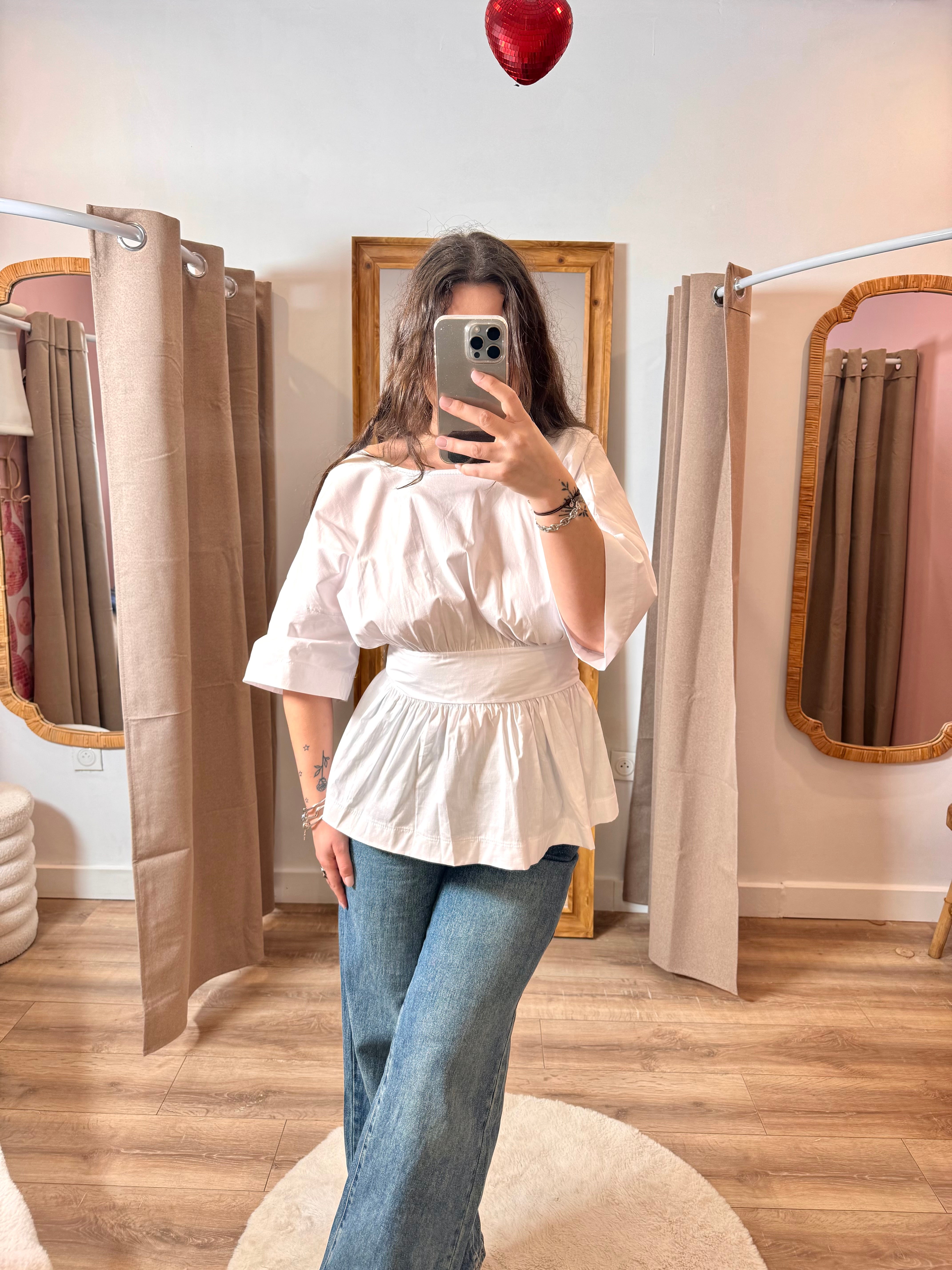 BLOUSE DOS NU BLANCHE