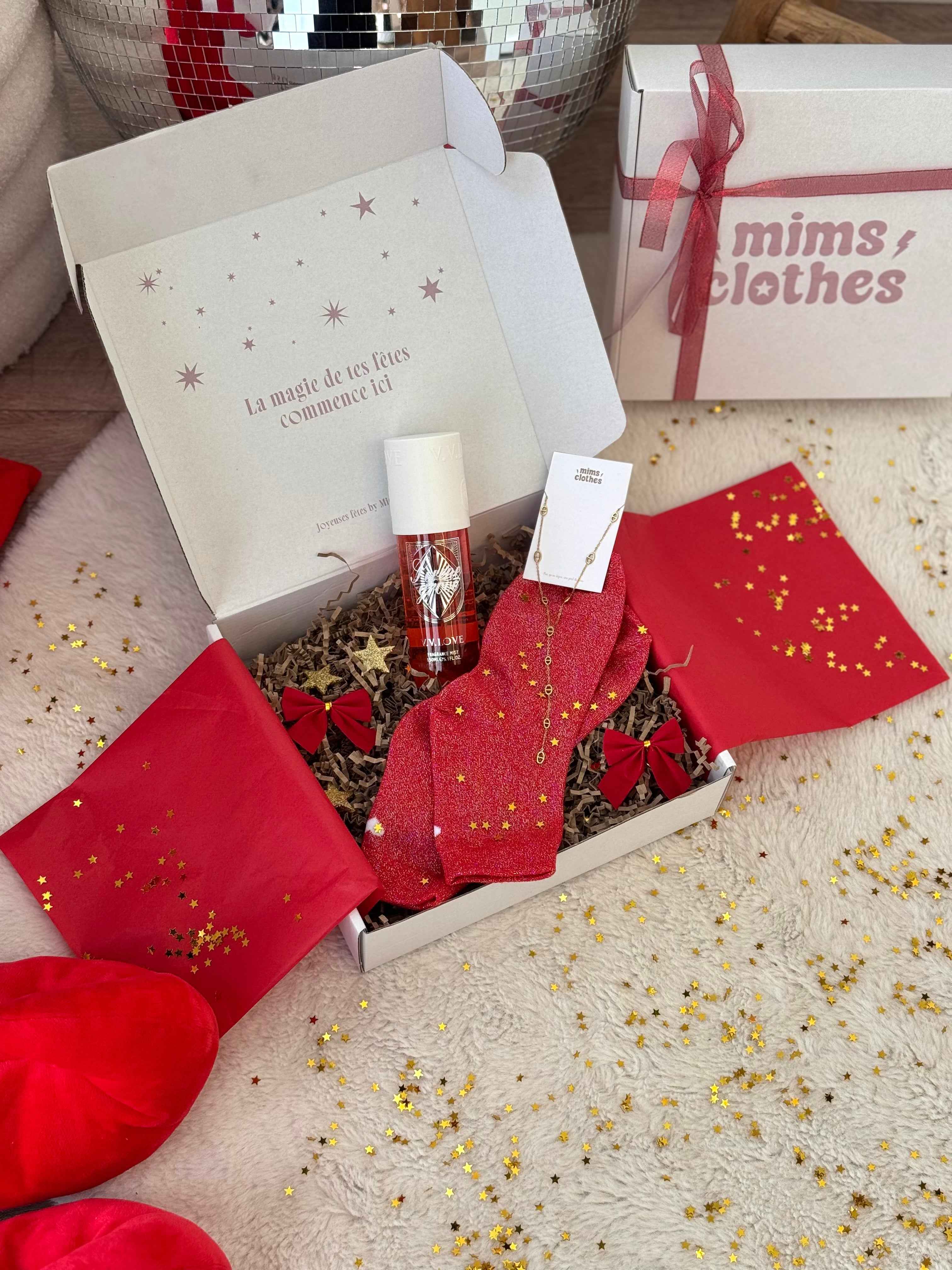 COFFRET NOEL DORÉ OU ARGENTÉ ( 3 cadeaux )