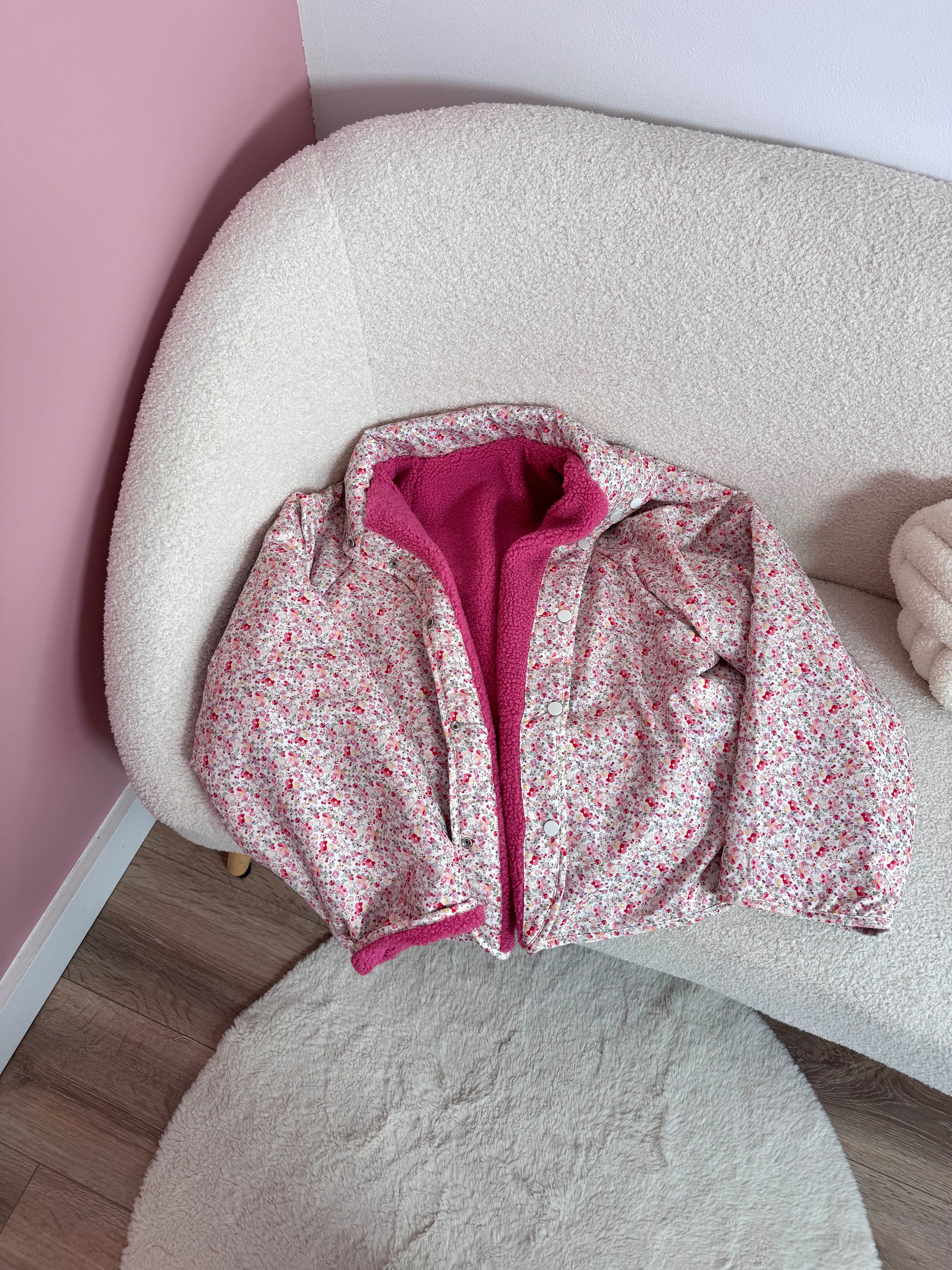 POLAIRE RÉVERSIBLE ROSE