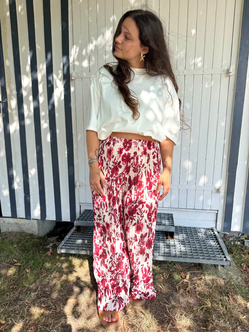 PANTALON LOLA BORDEAUX