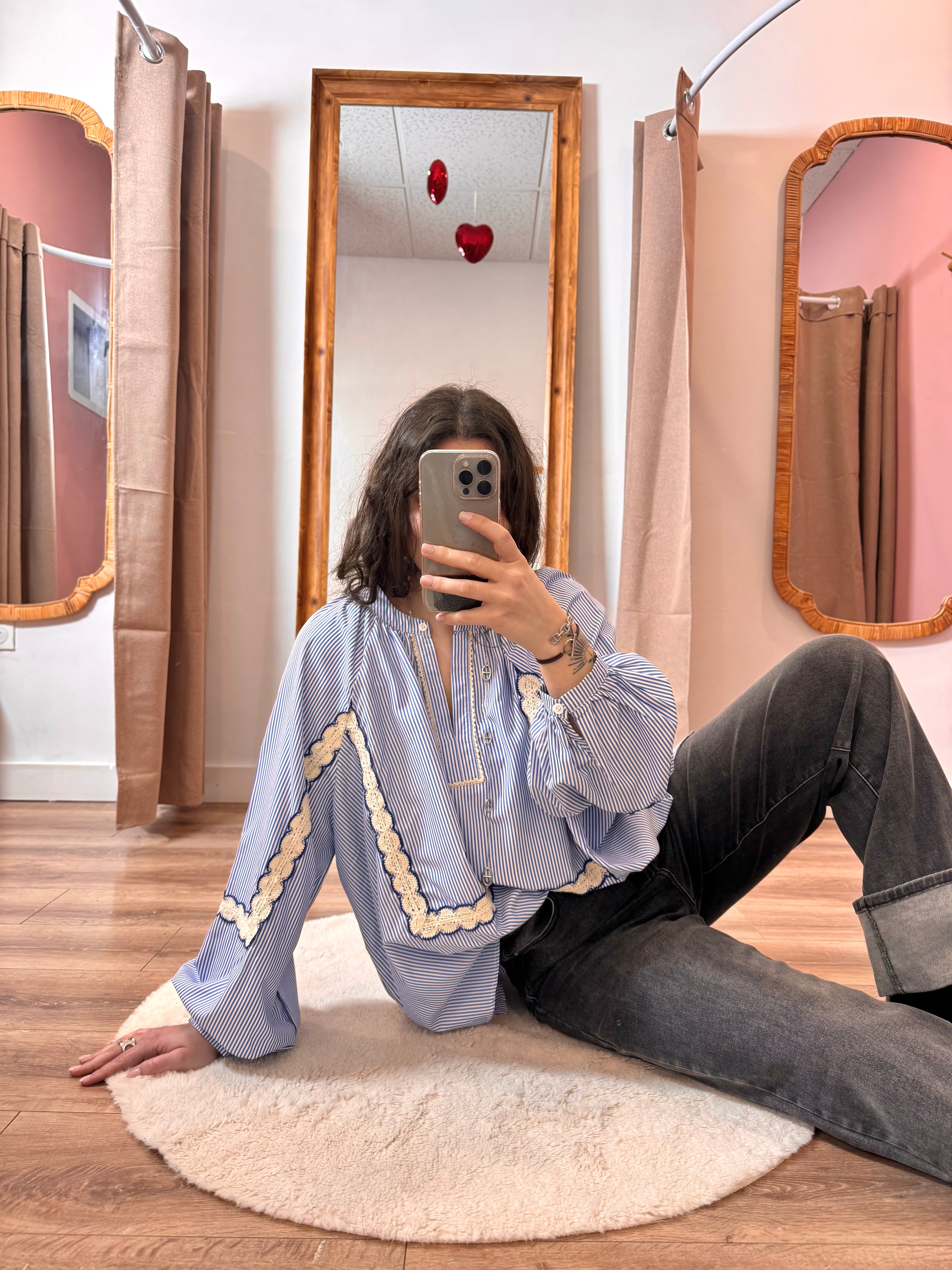 BLOUSE BOHÈME BLEU