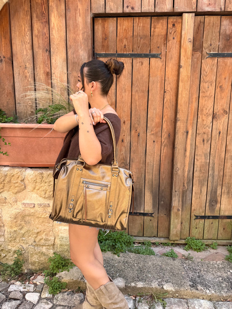 SAC LOUISE XXL BRONZE