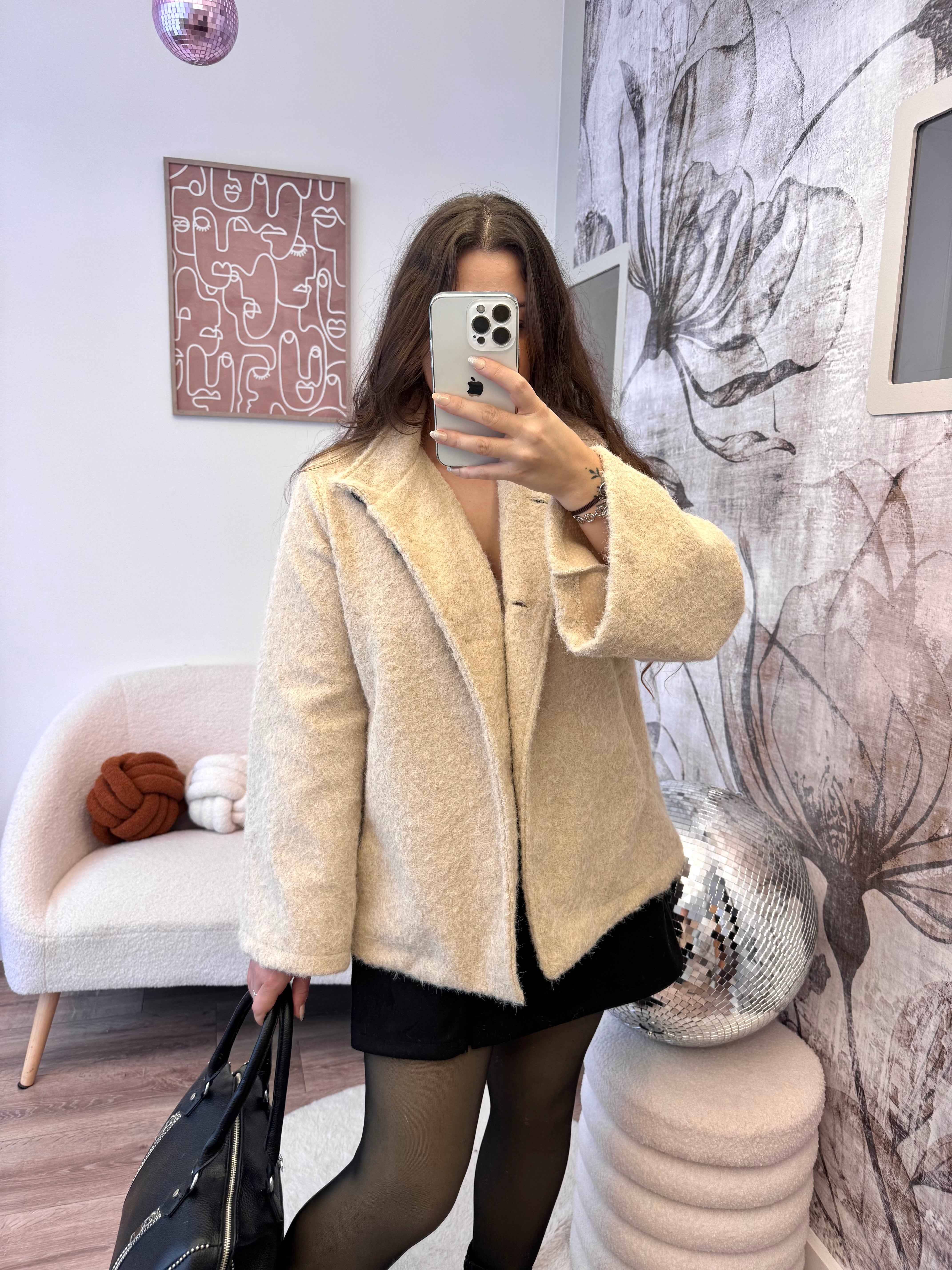 VESTE PALOMA BEIGE 100% COTON
