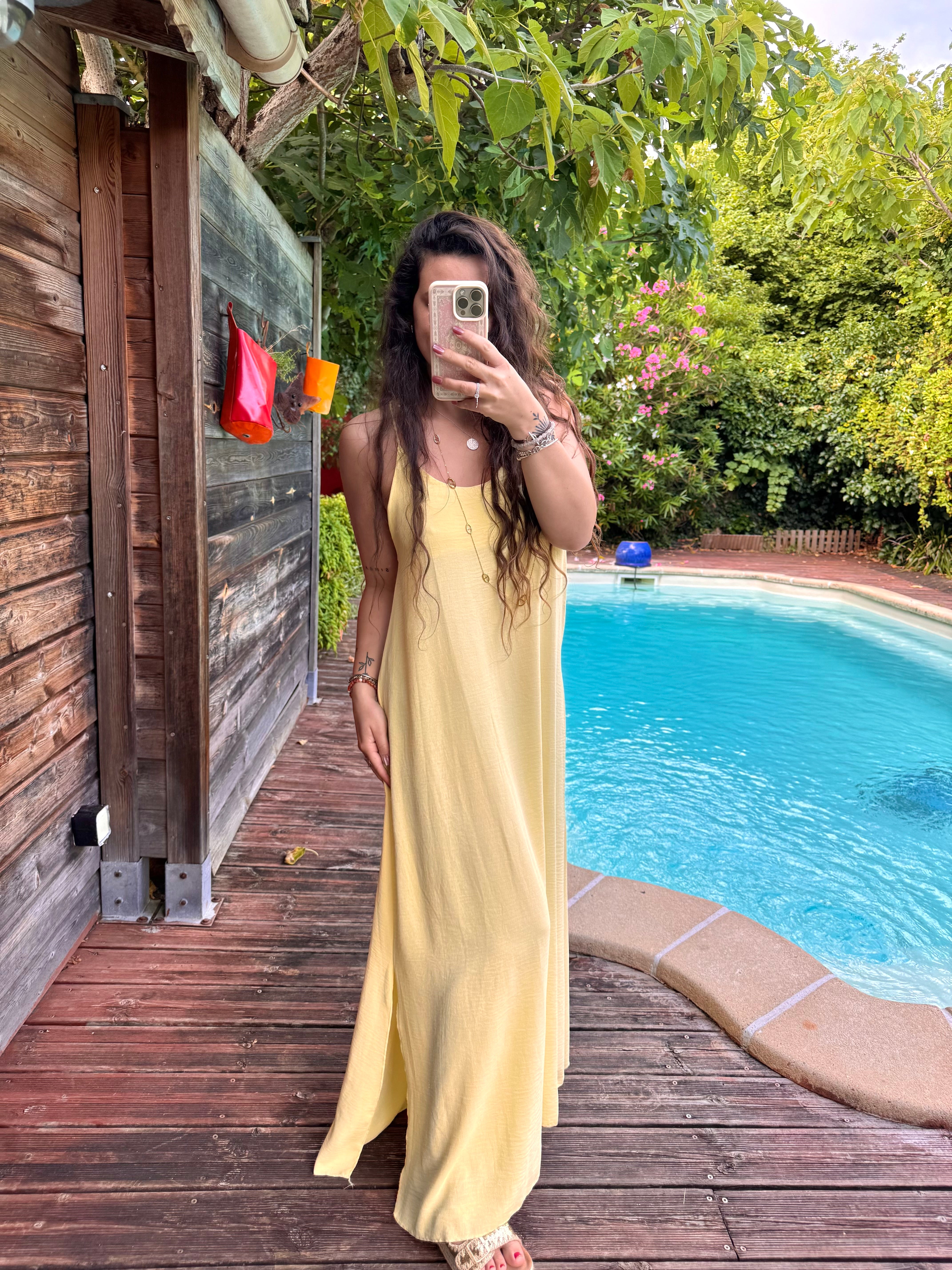 ROBE FLUIDE JAUNE