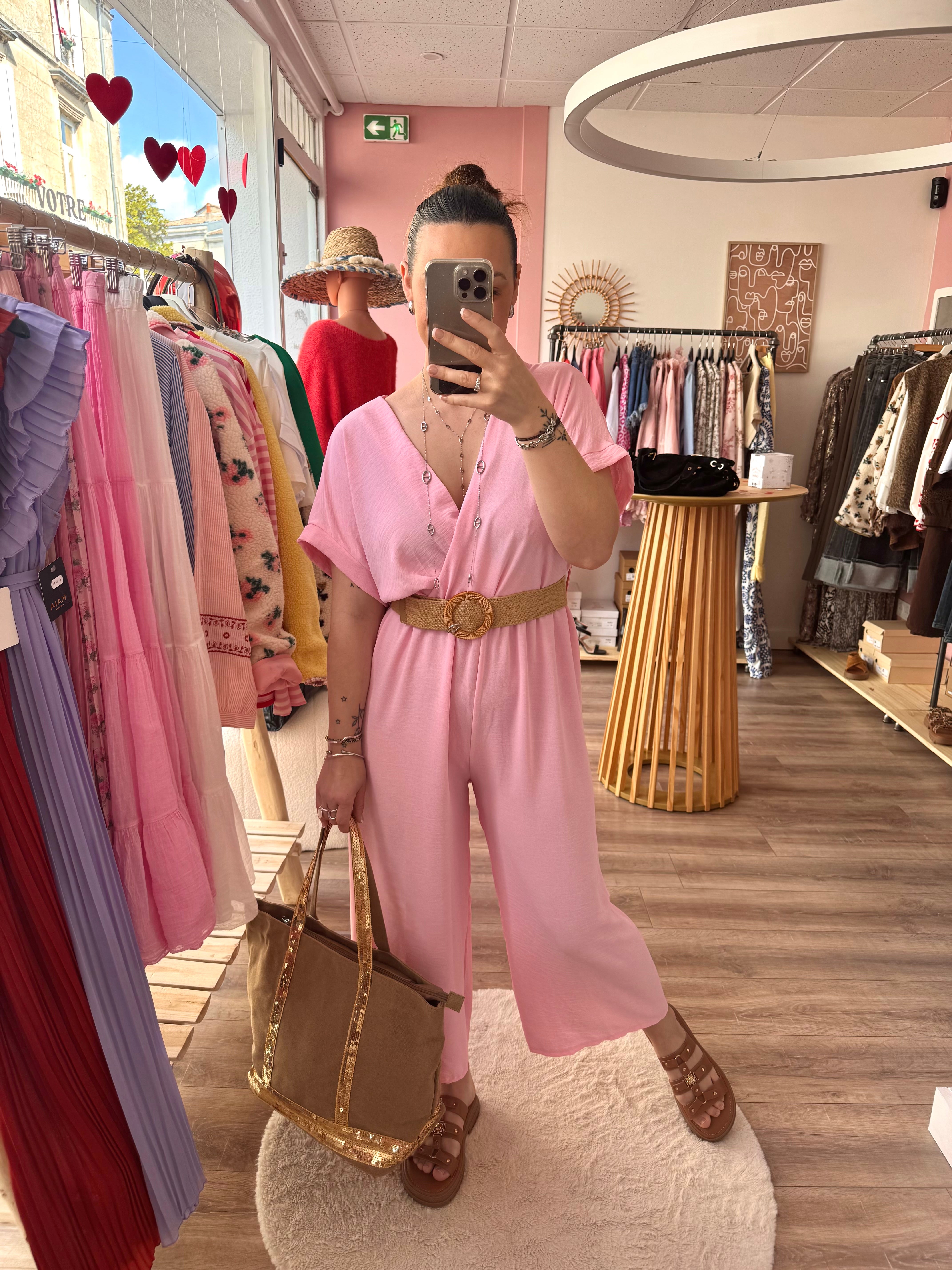 COMBINAISON TEAM PETITE ROSE