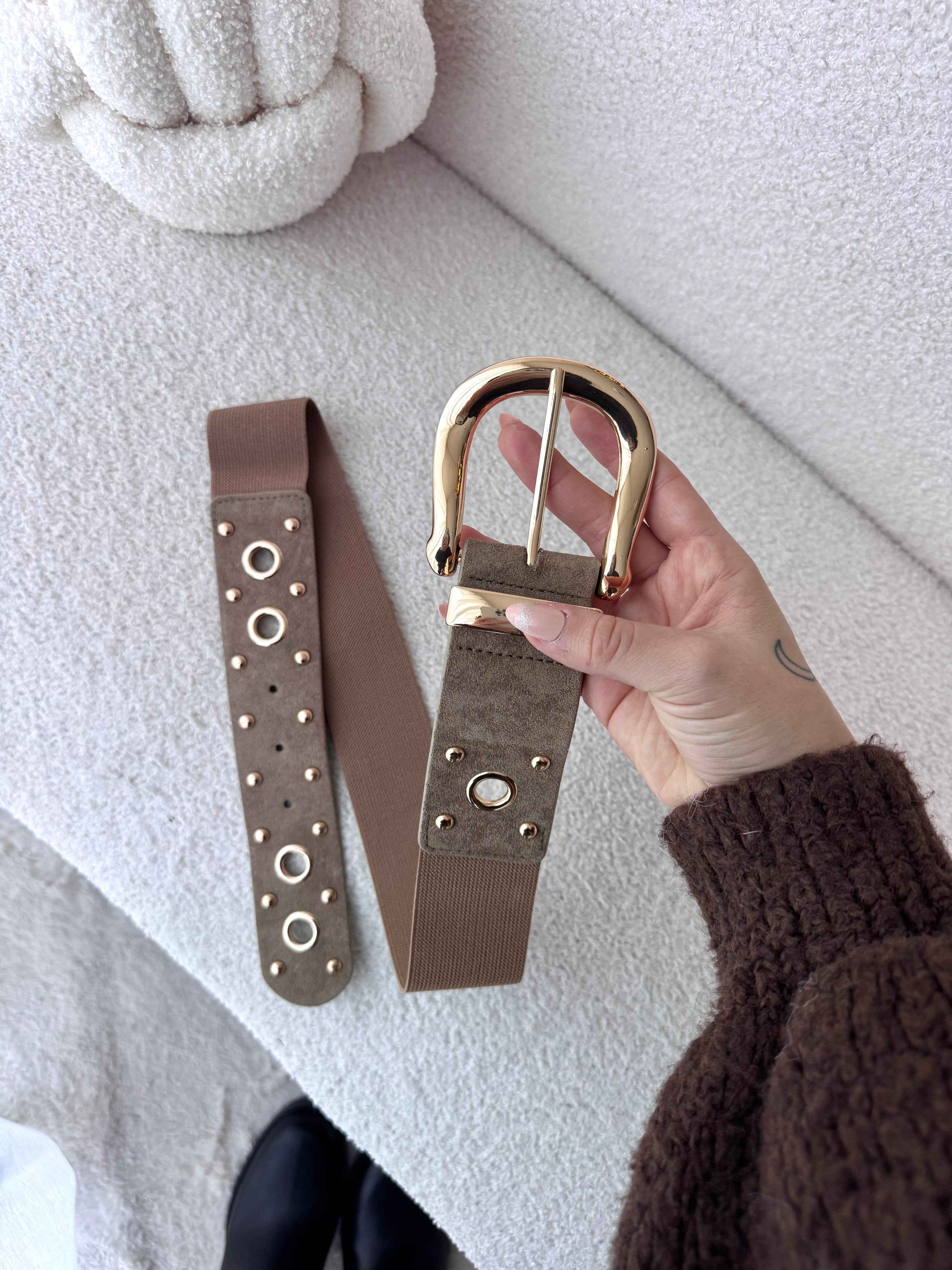 CEINTURE BEIGE CLOUS