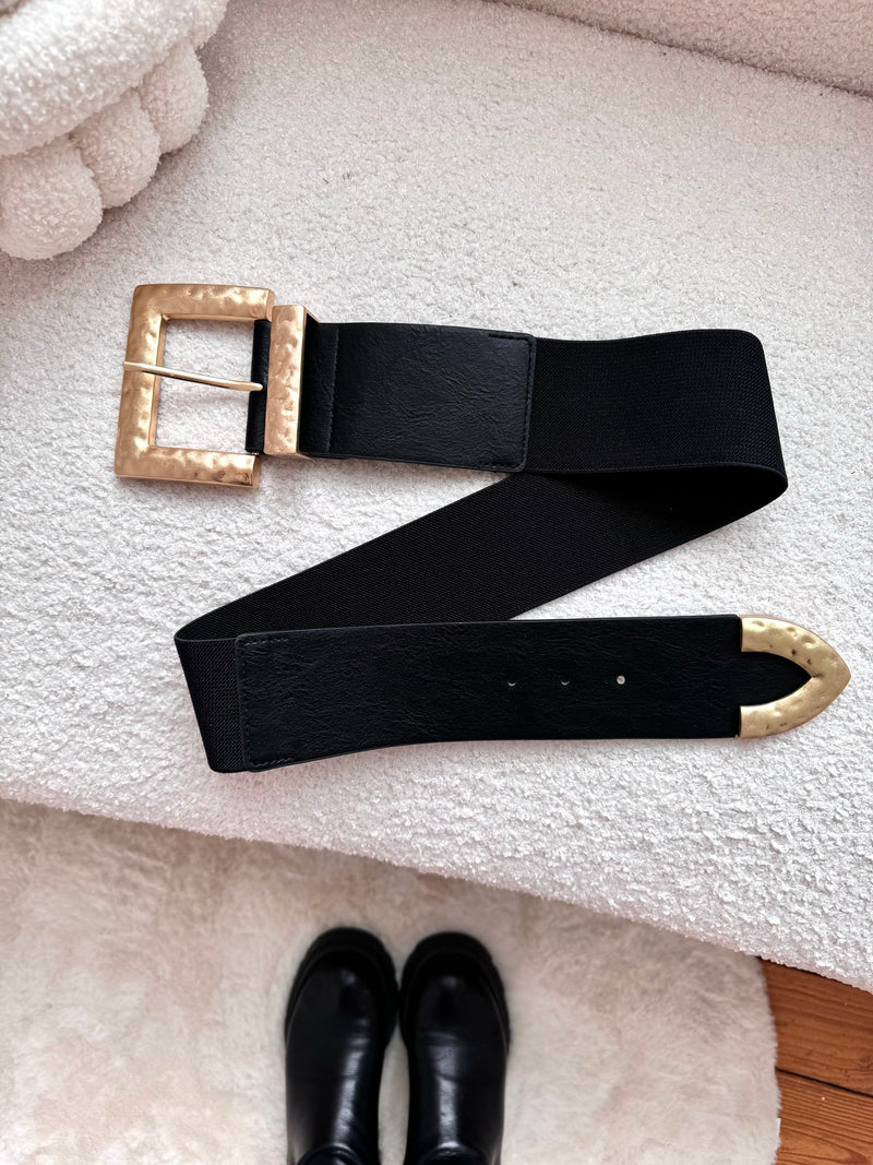 CEINTURE À BOUCLE NOIRE