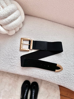 CEINTURE À BOUCLE NOIRE