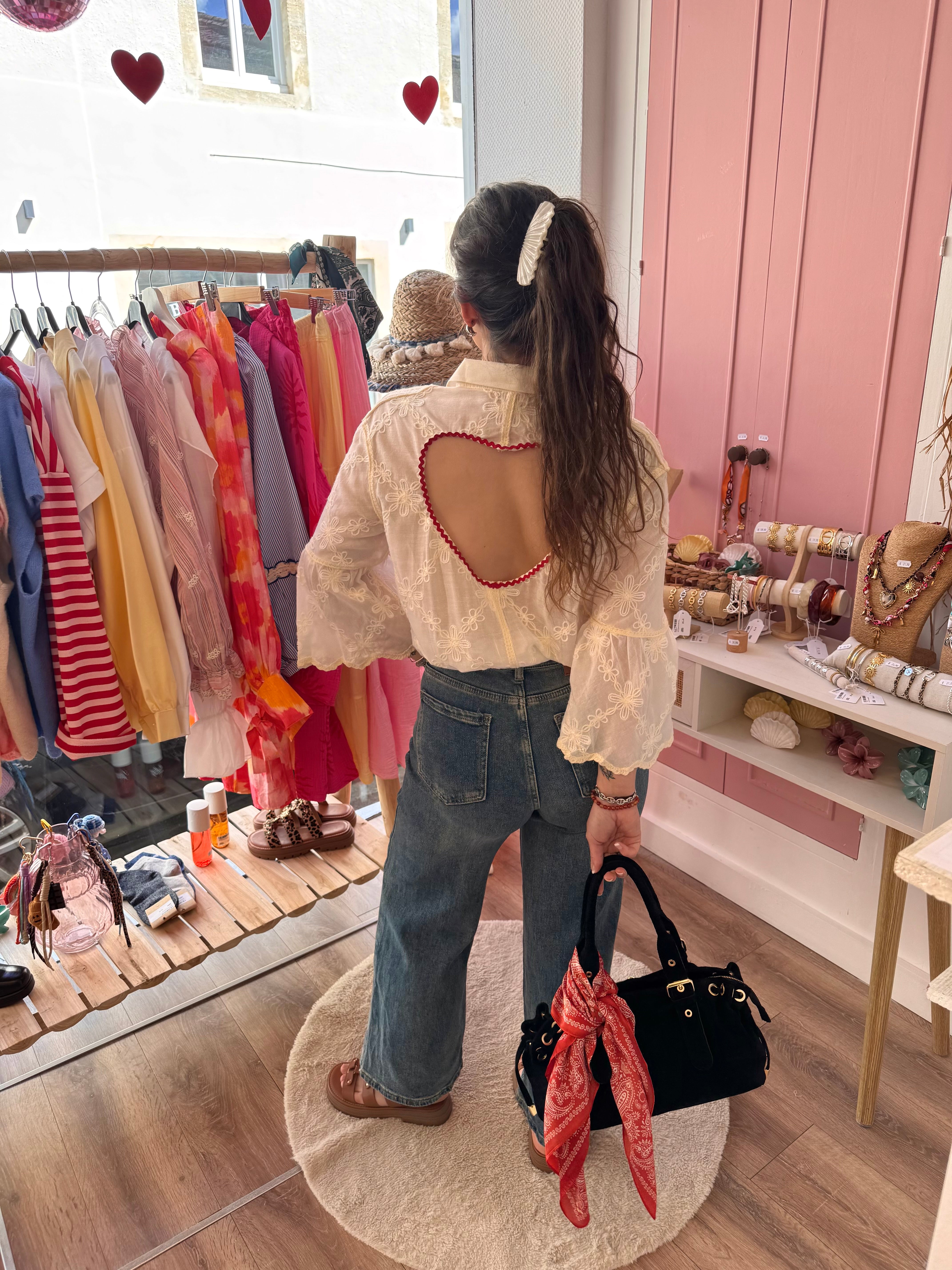 BLOUSE BOHÈME CŒUR