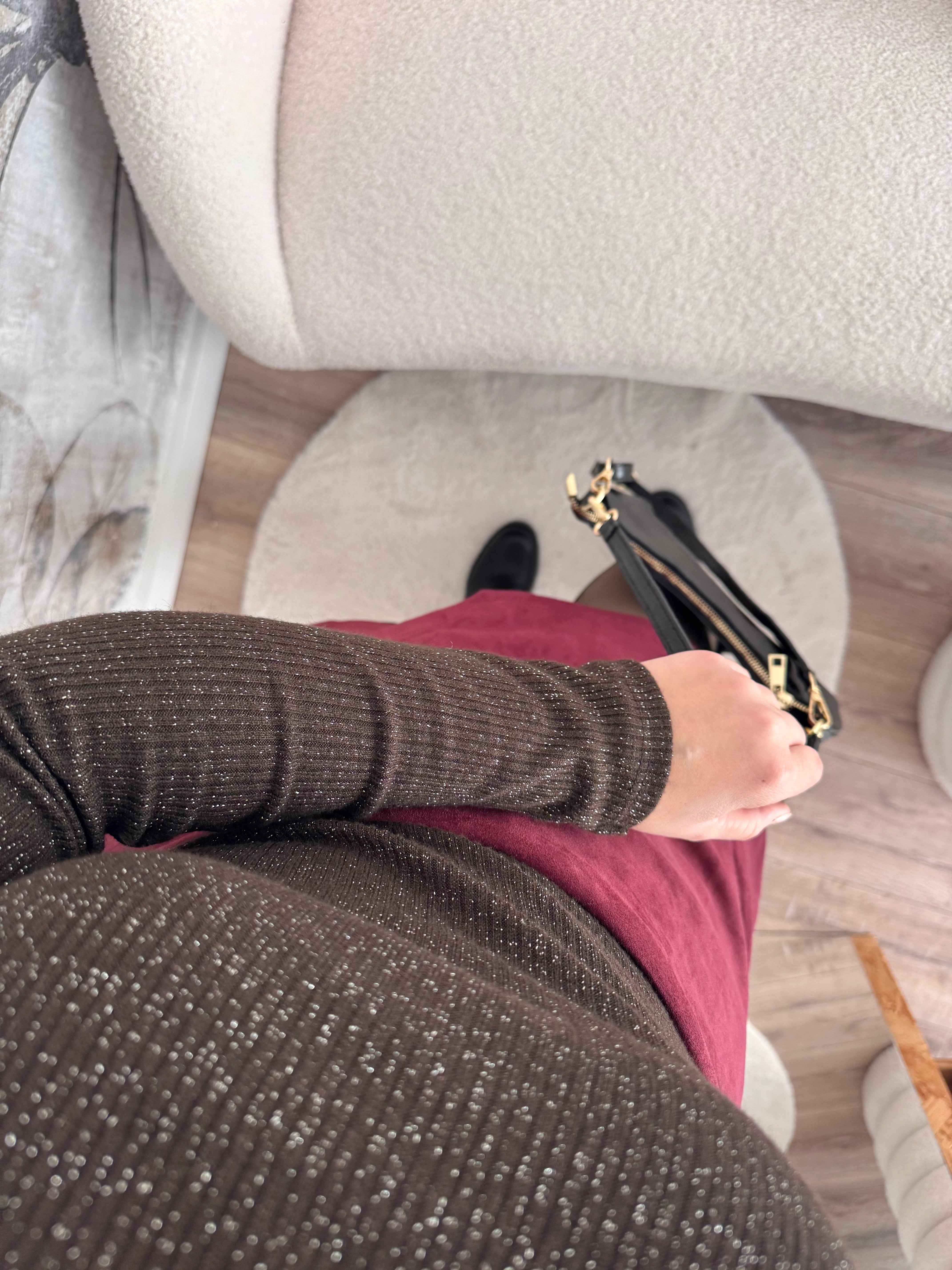 TOP À PAILLETTE CHOCO