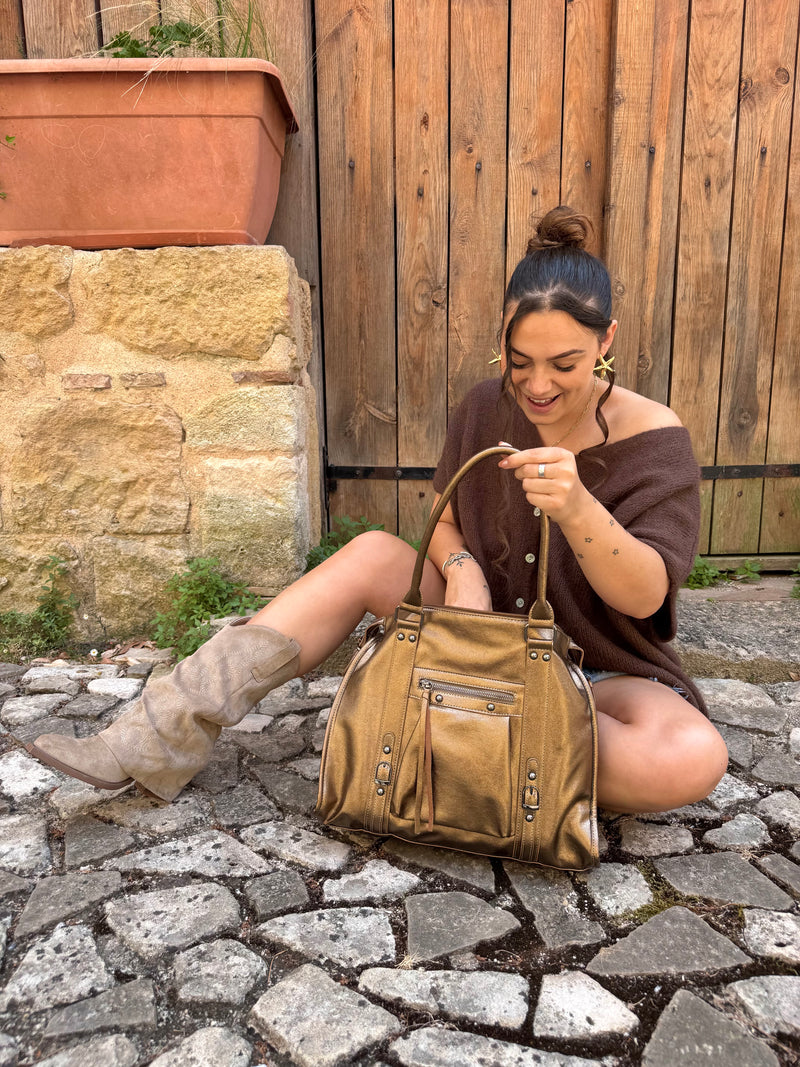 SAC LOUISE XXL BRONZE