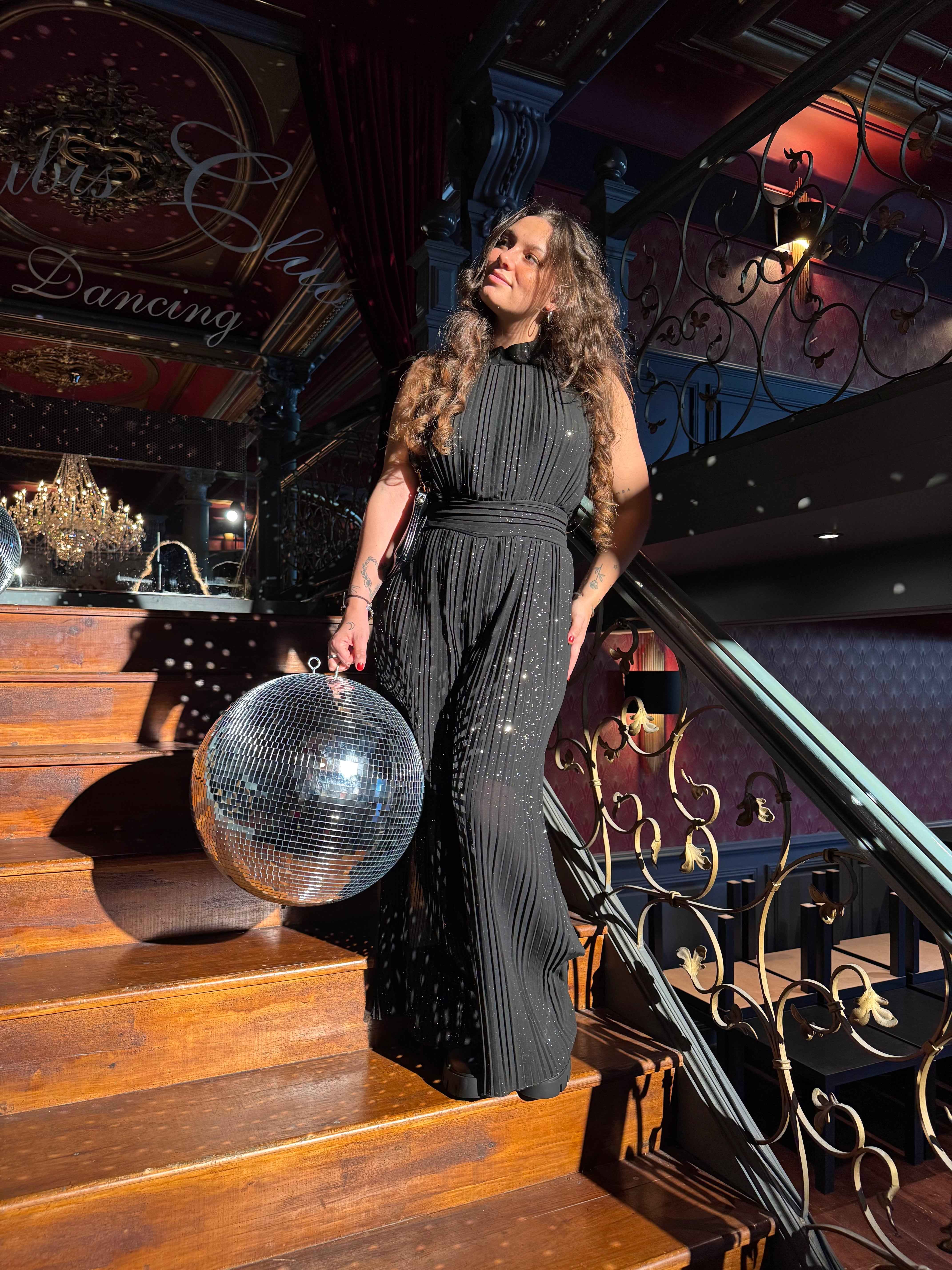 COMBINAISON À PAILLETTES NOIRE