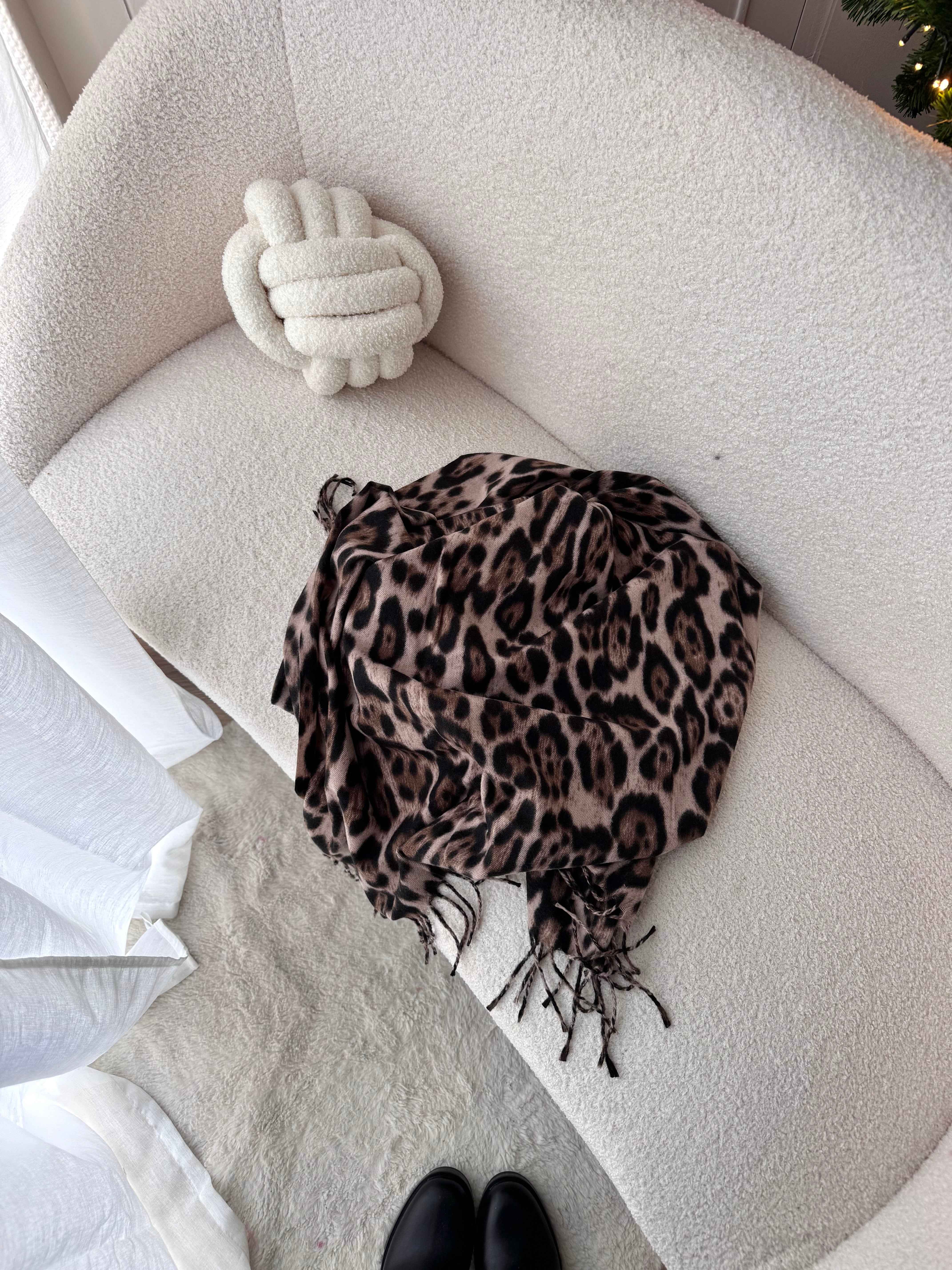 ÉCHARPE CARRÉ LÉOPARD