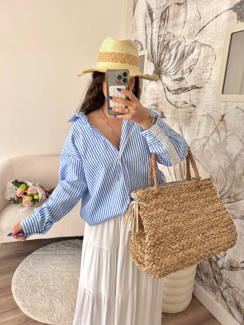BLOUSE RAYÉ BLEU
