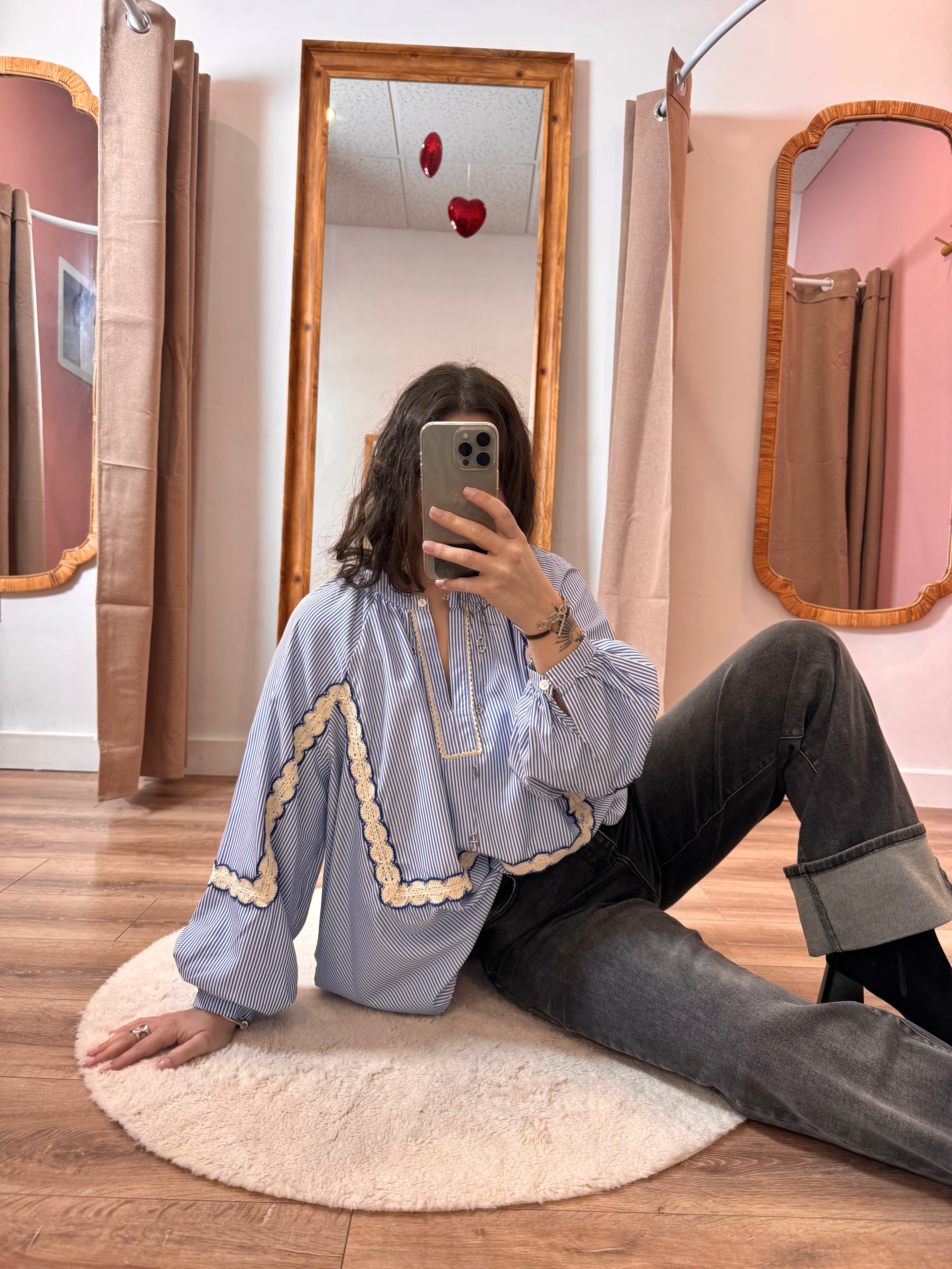 BLOUSE BOHÈME BLEU