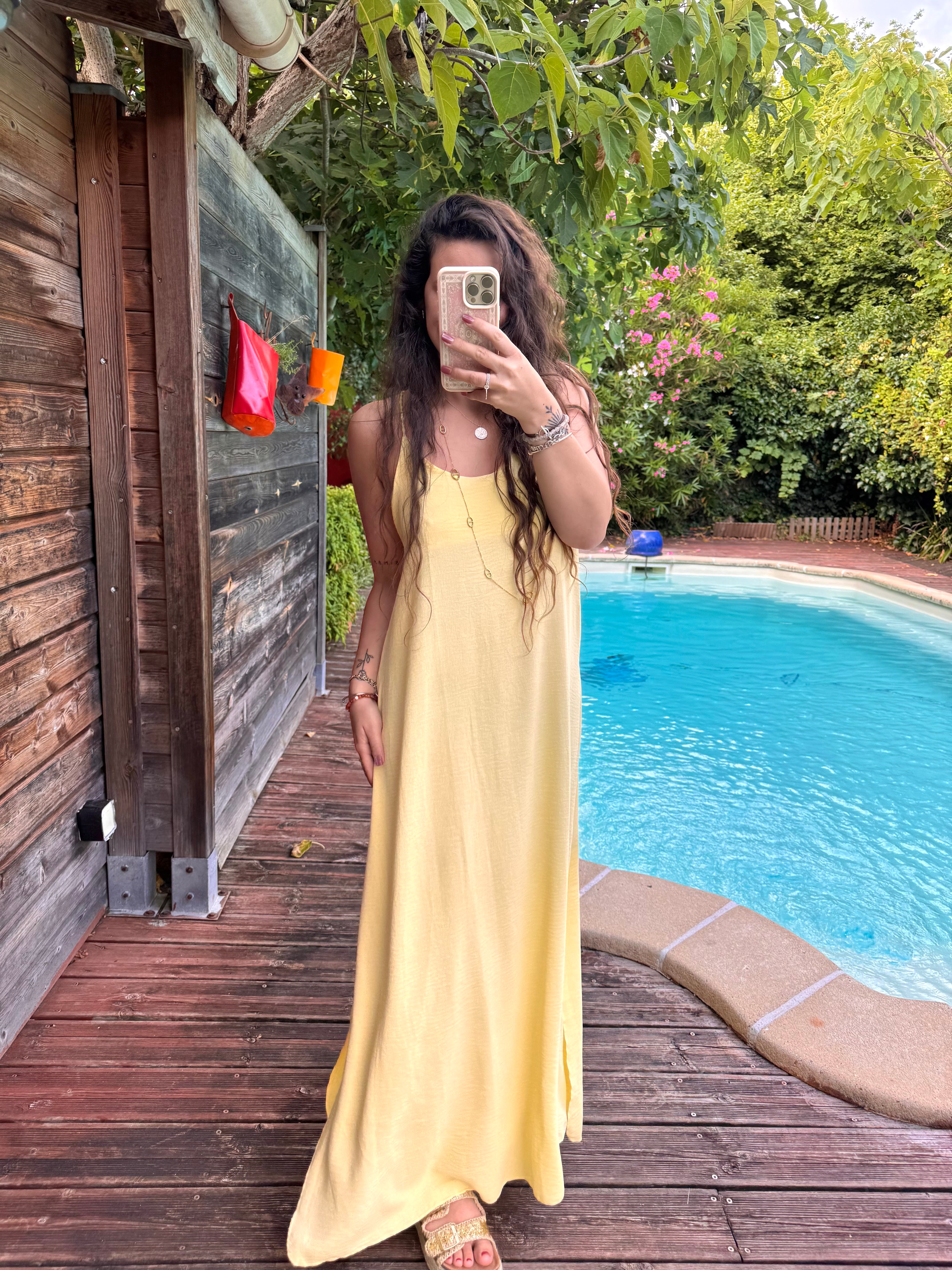 ROBE FLUIDE JAUNE