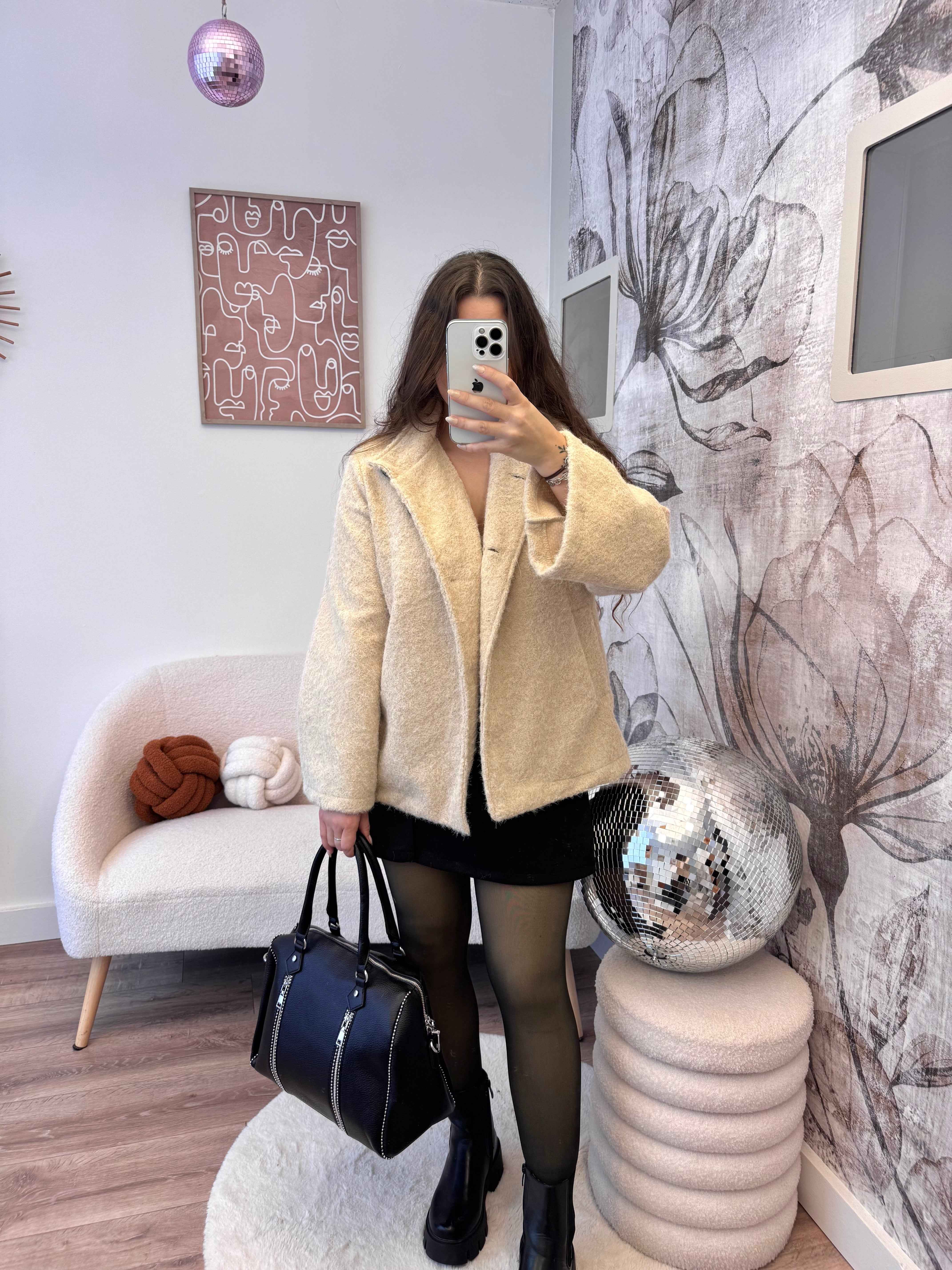 VESTE PALOMA BEIGE 100% COTON