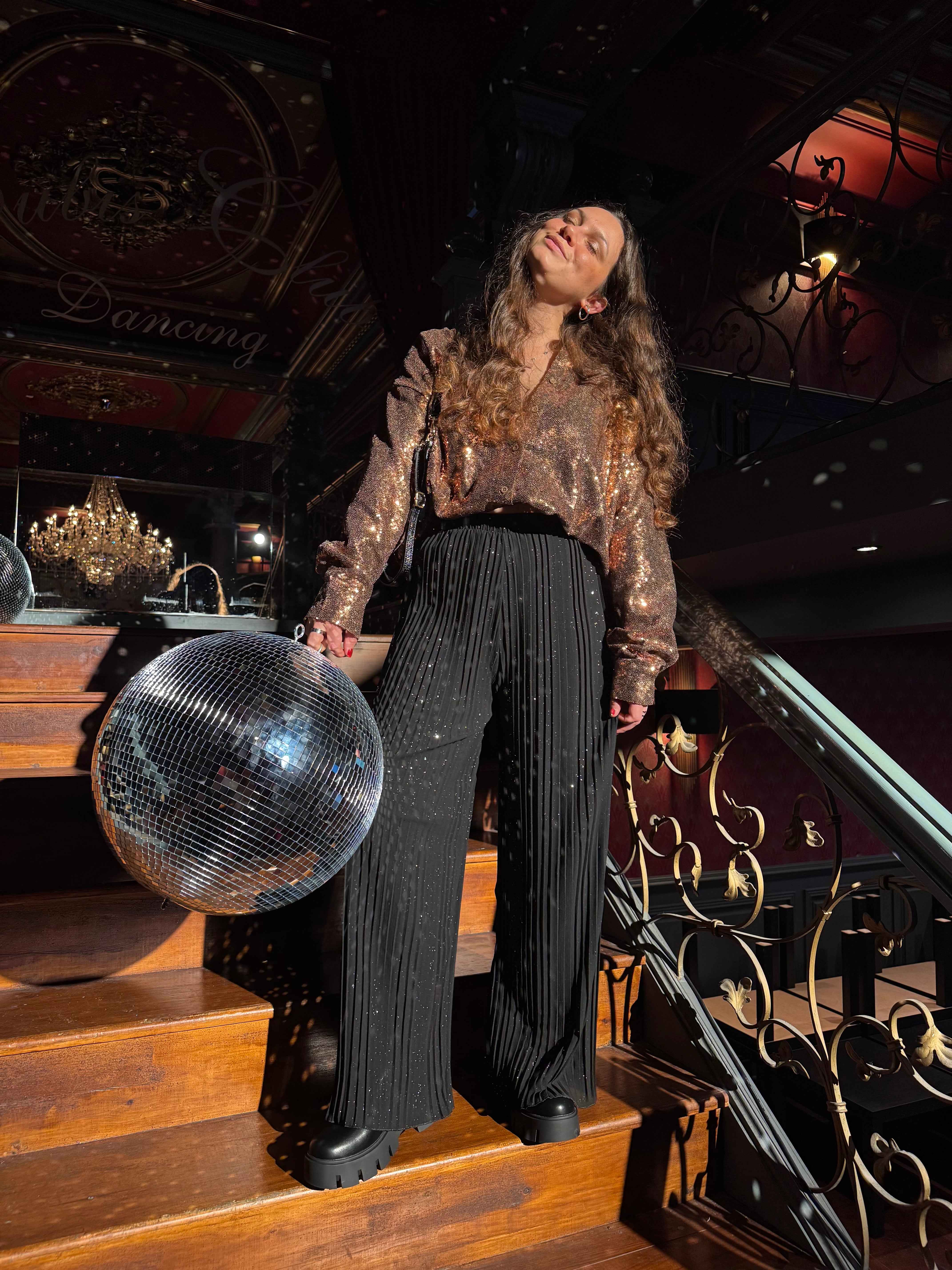 PANTALON LOLA À PAILLETTES