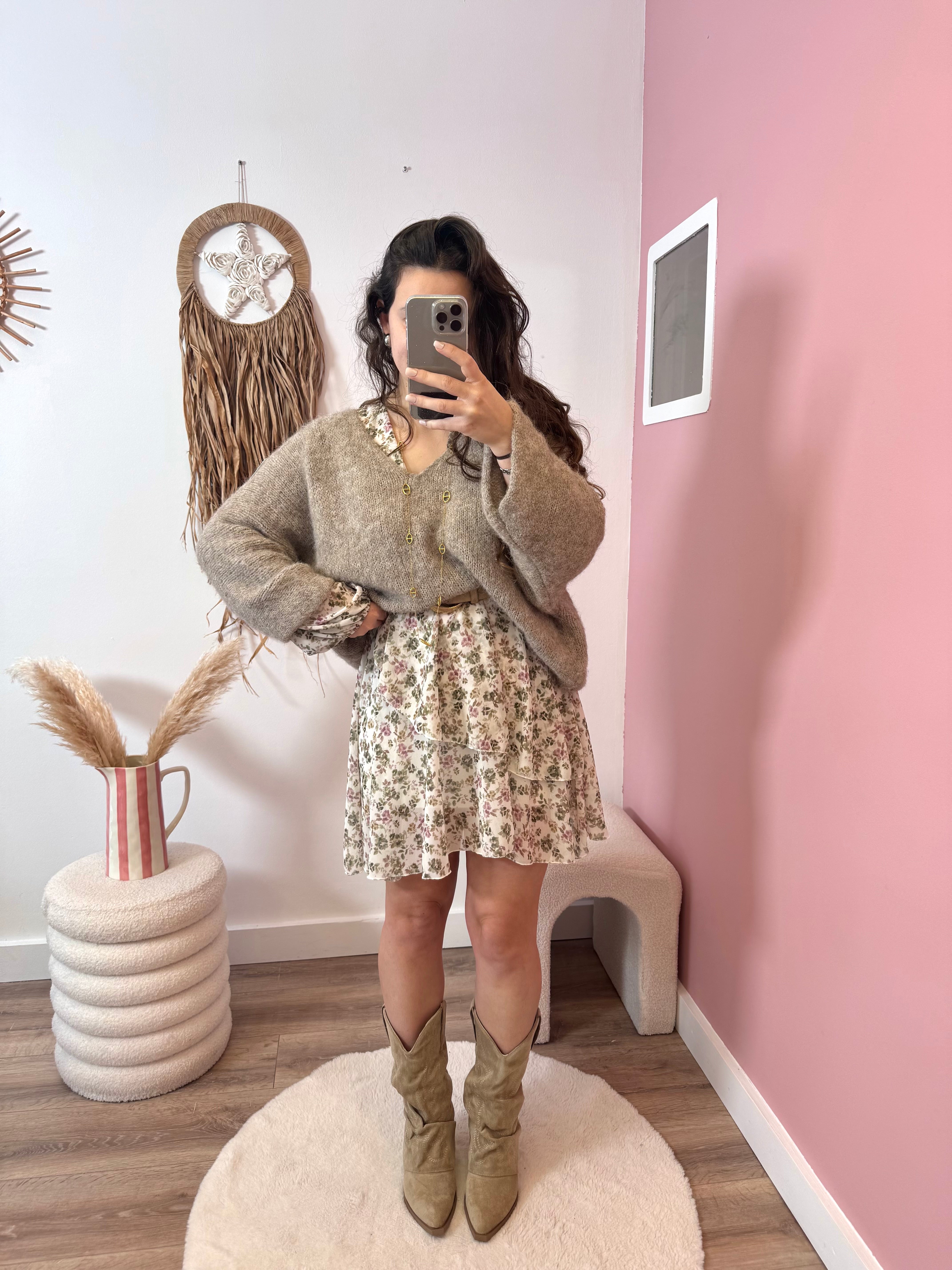 PRÉCOMMANDE ROBE ANA KAKI ( expédition dans la semaine)