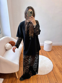 ROBE DENTELLE NOIR