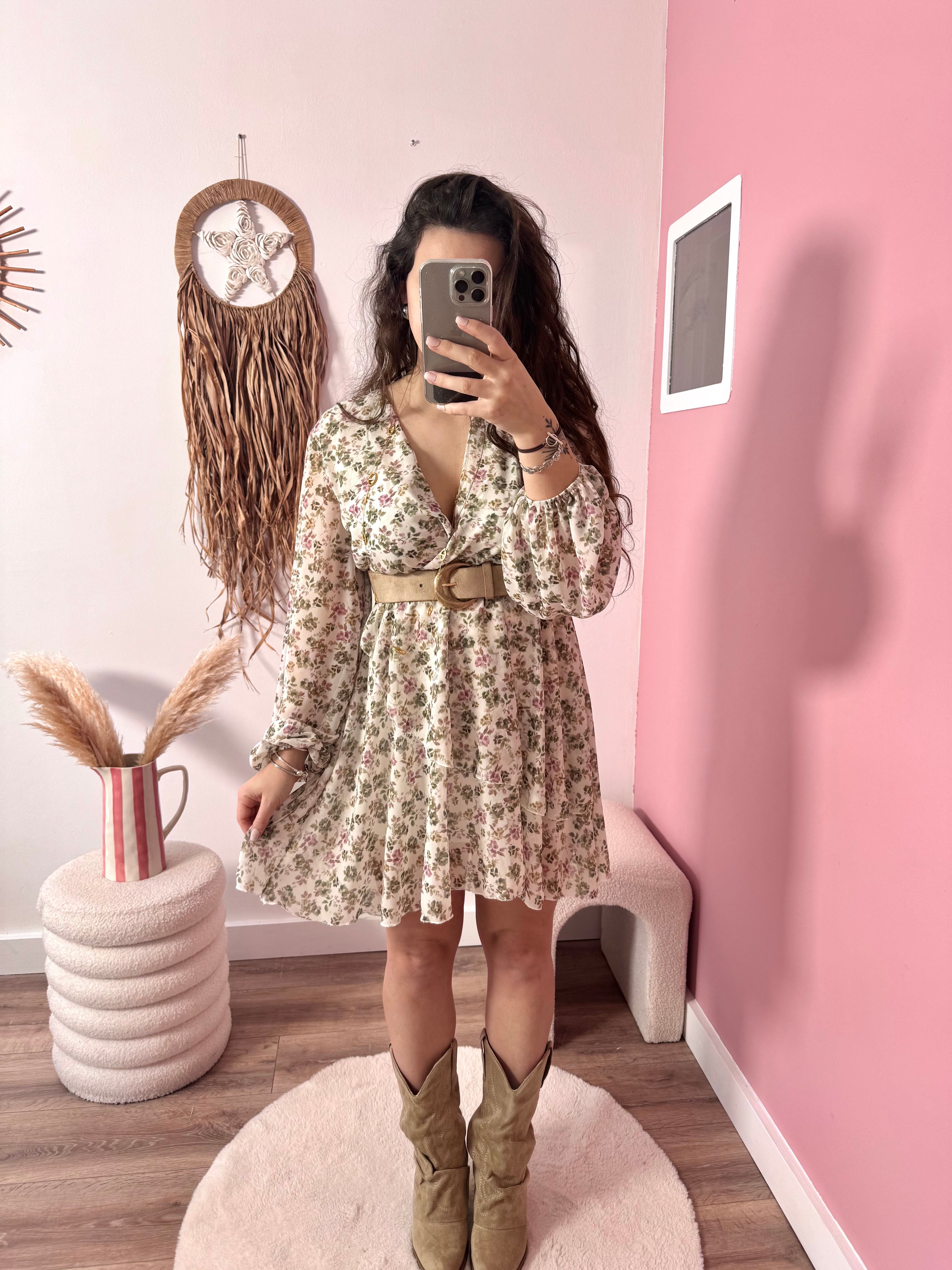 PRÉCOMMANDE ROBE ANA KAKI ( expédition dans la semaine)