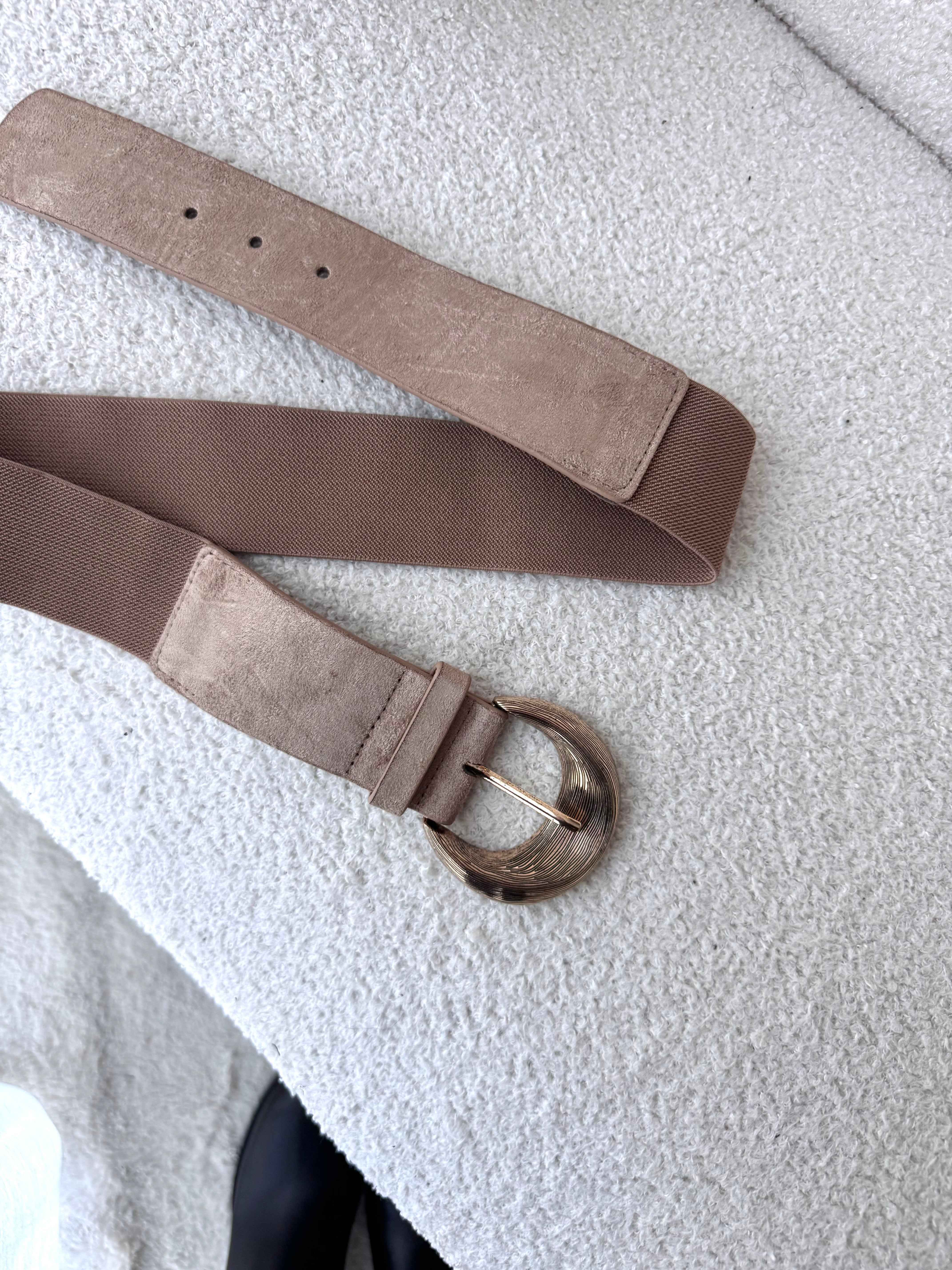 CEINTURE BOUCLE BEIGE