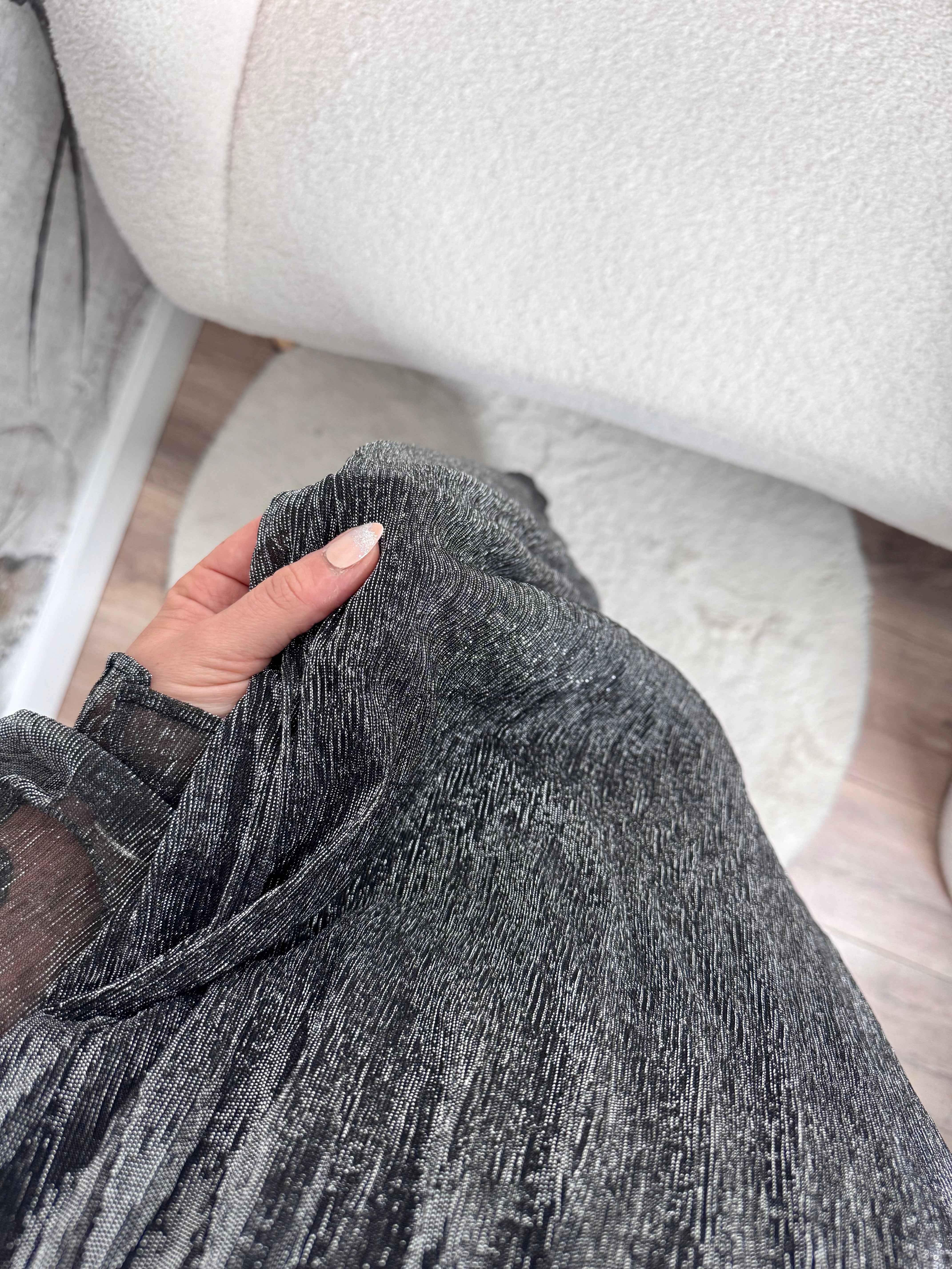 ROBE LONGUE IRISÉE ARGENTÉ