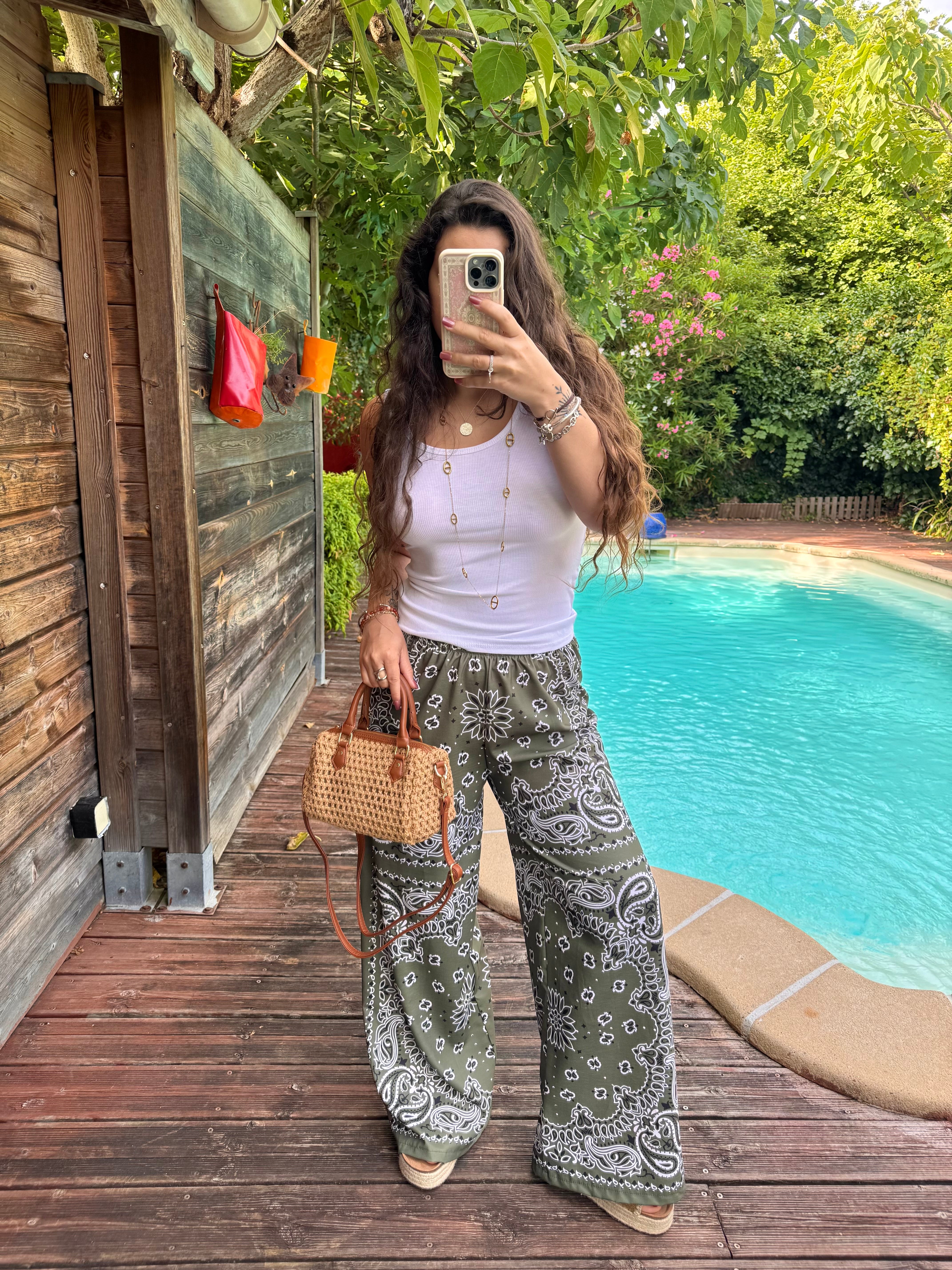PANTALON BANDANA KAKI
